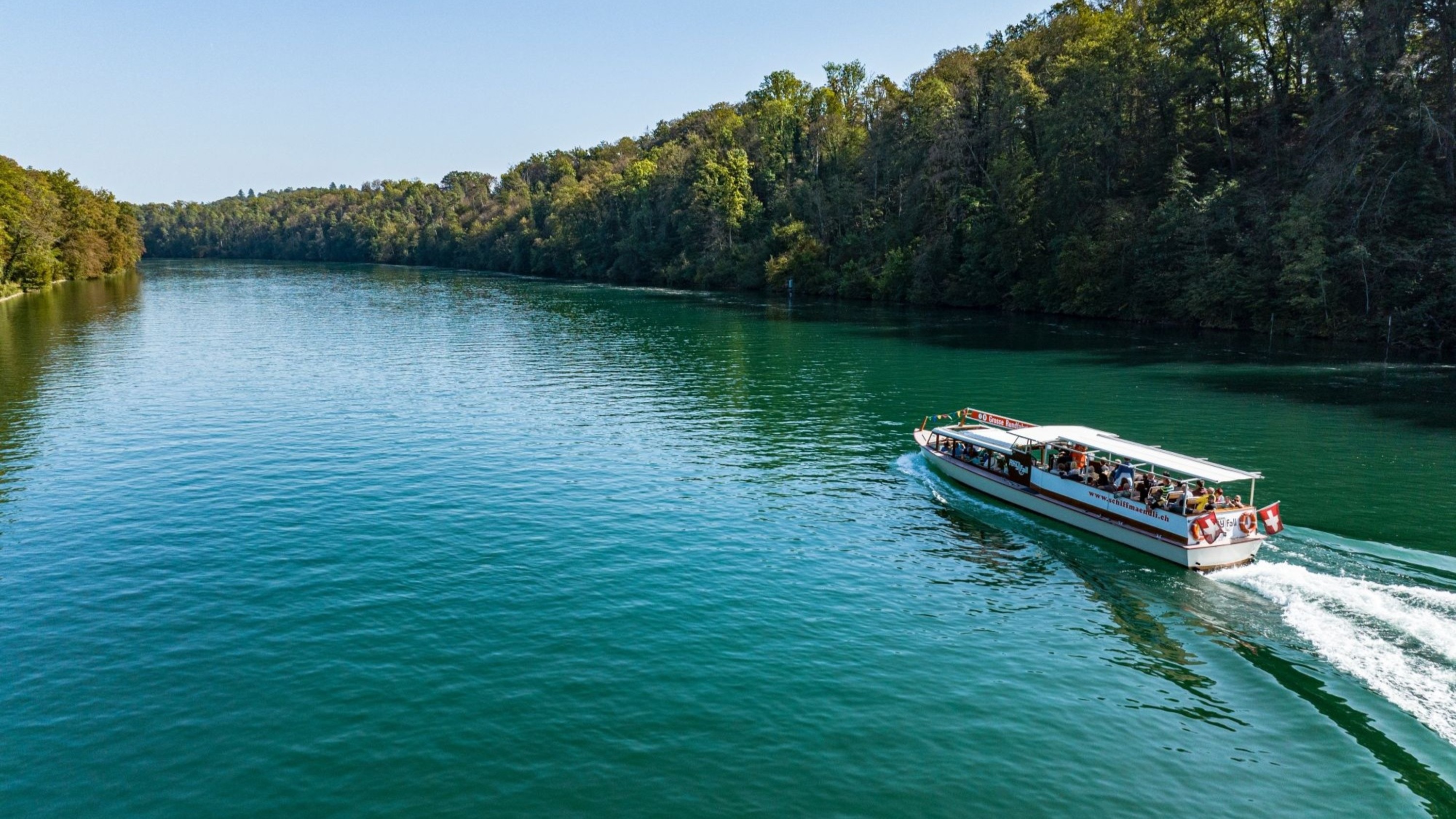 Rhine Falls 75-minute boat ride with Rheinau Power Plant Stop