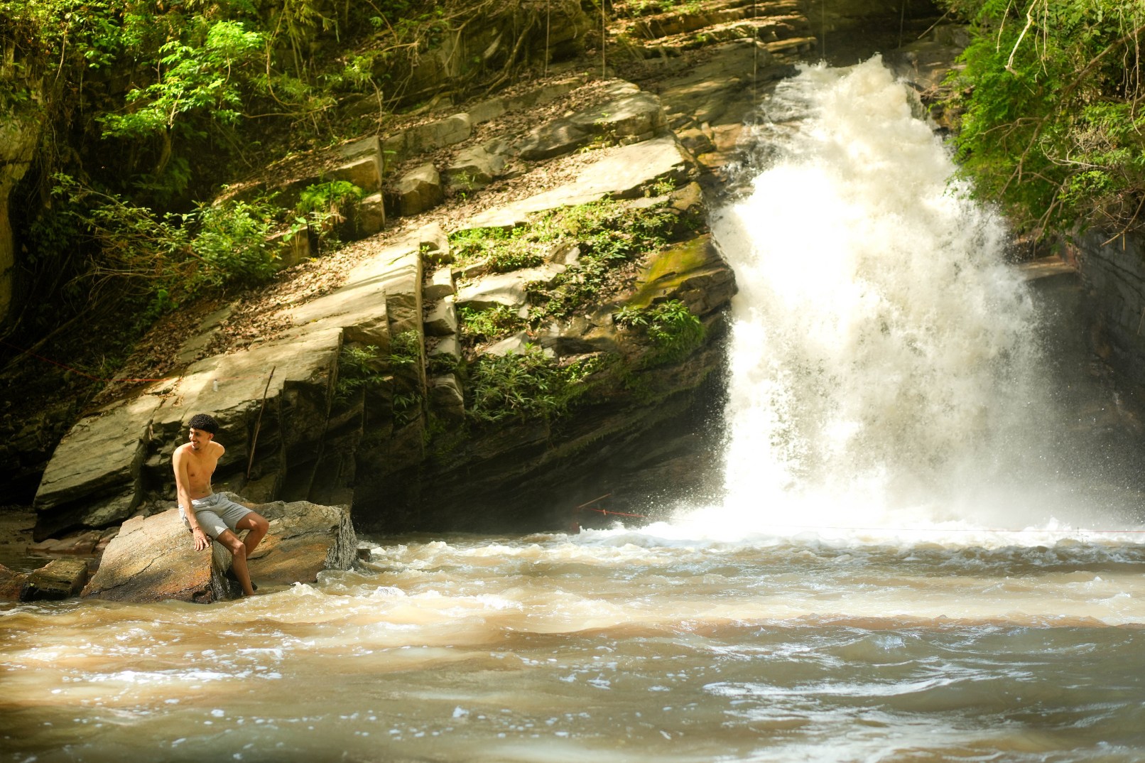 Jungle trek to hidden waterfall