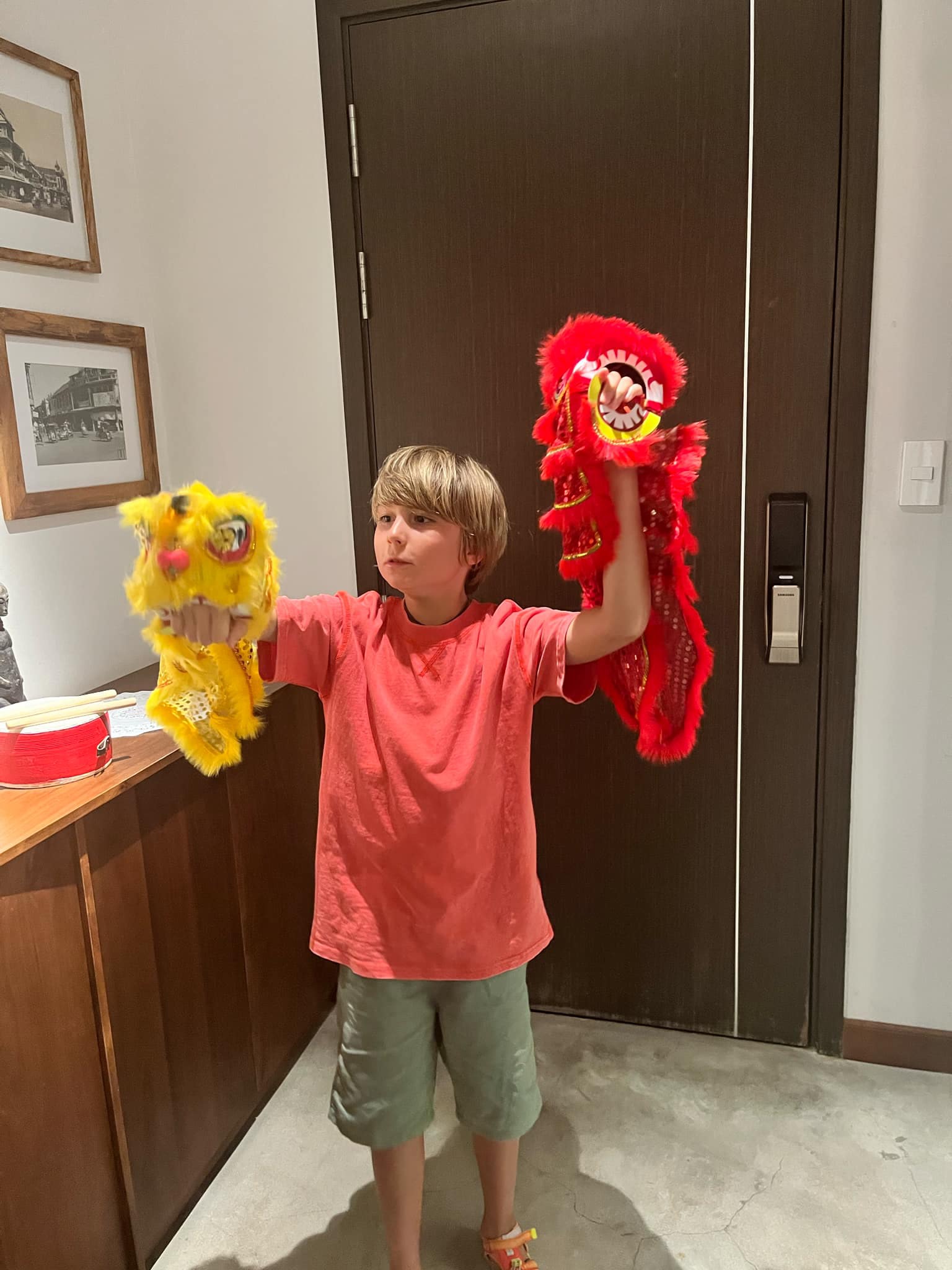 Traditional Lion head crafting workshop