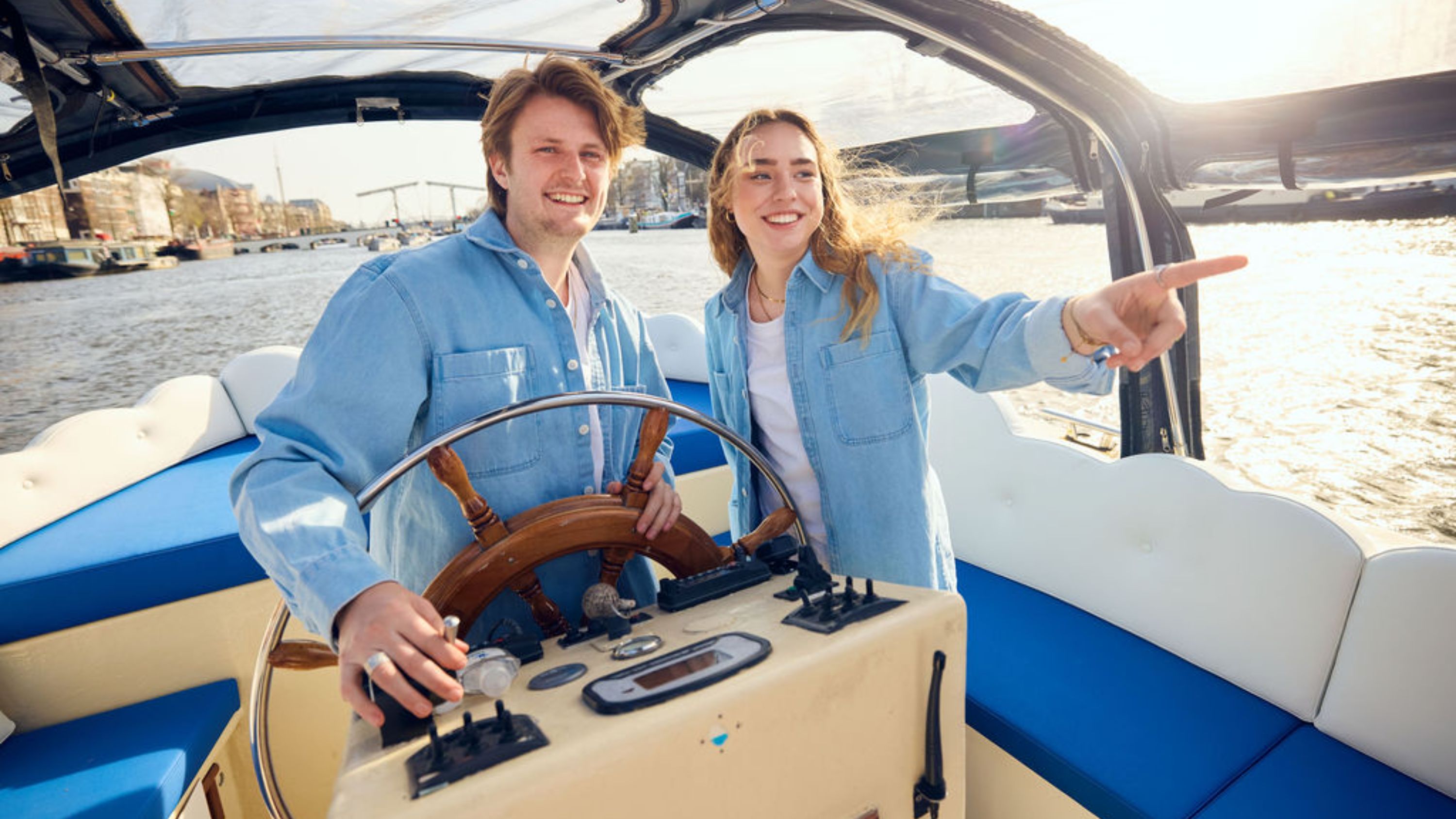 Sail Amsterdam’s canals aboard the Cloud Boat for a relaxed smoke-friendly adventure