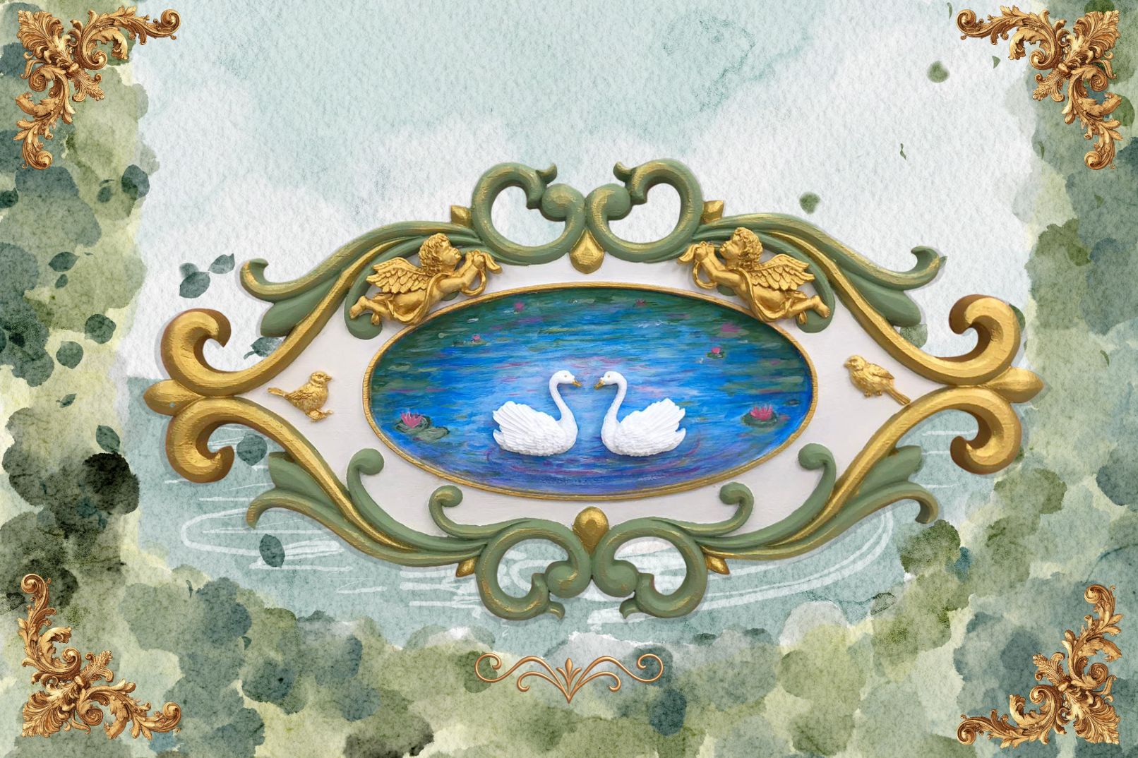 Rococo Swan Frame Workshop in Singapore