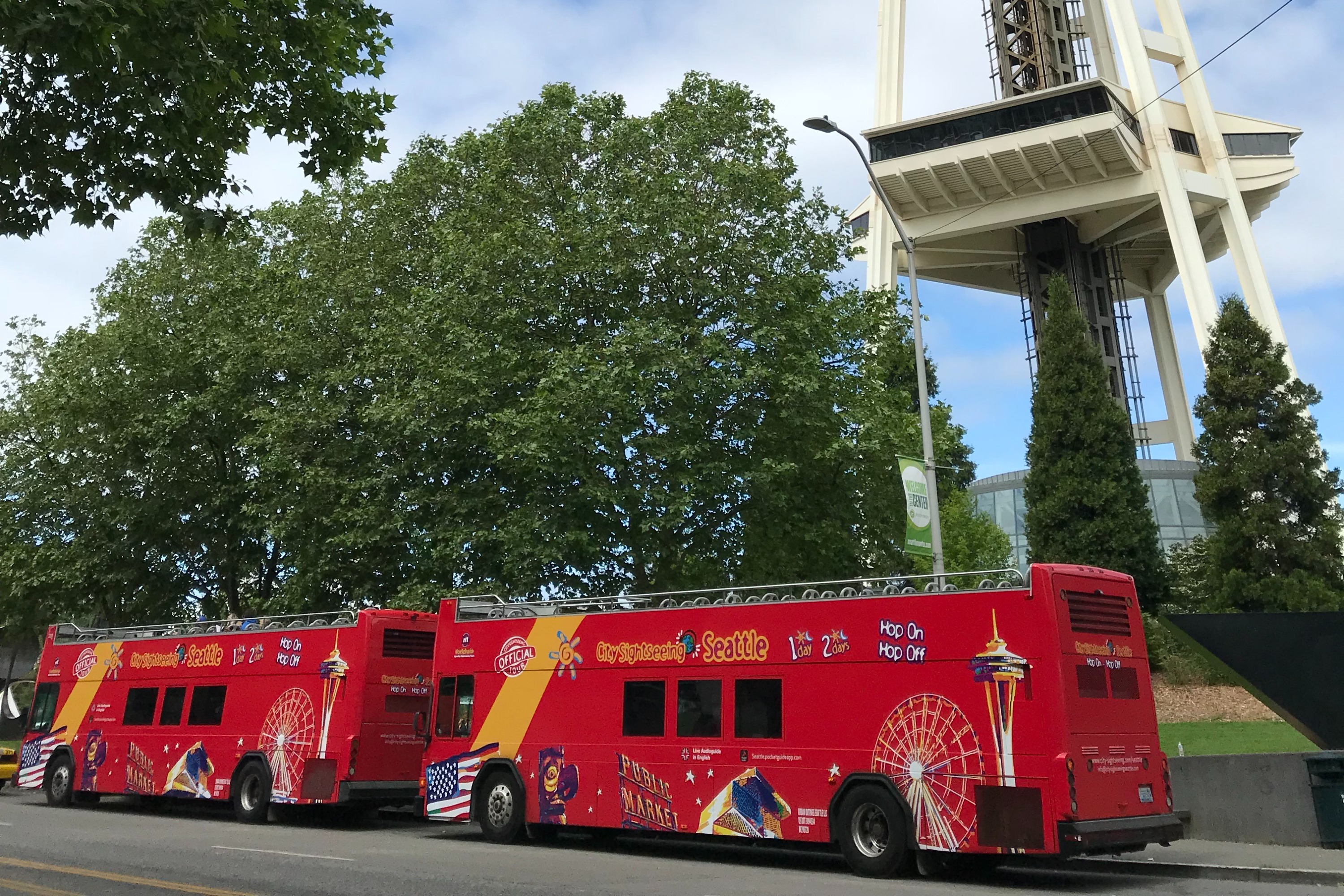 西雅圖 City Sightseeing 隨上隨下觀光巴士