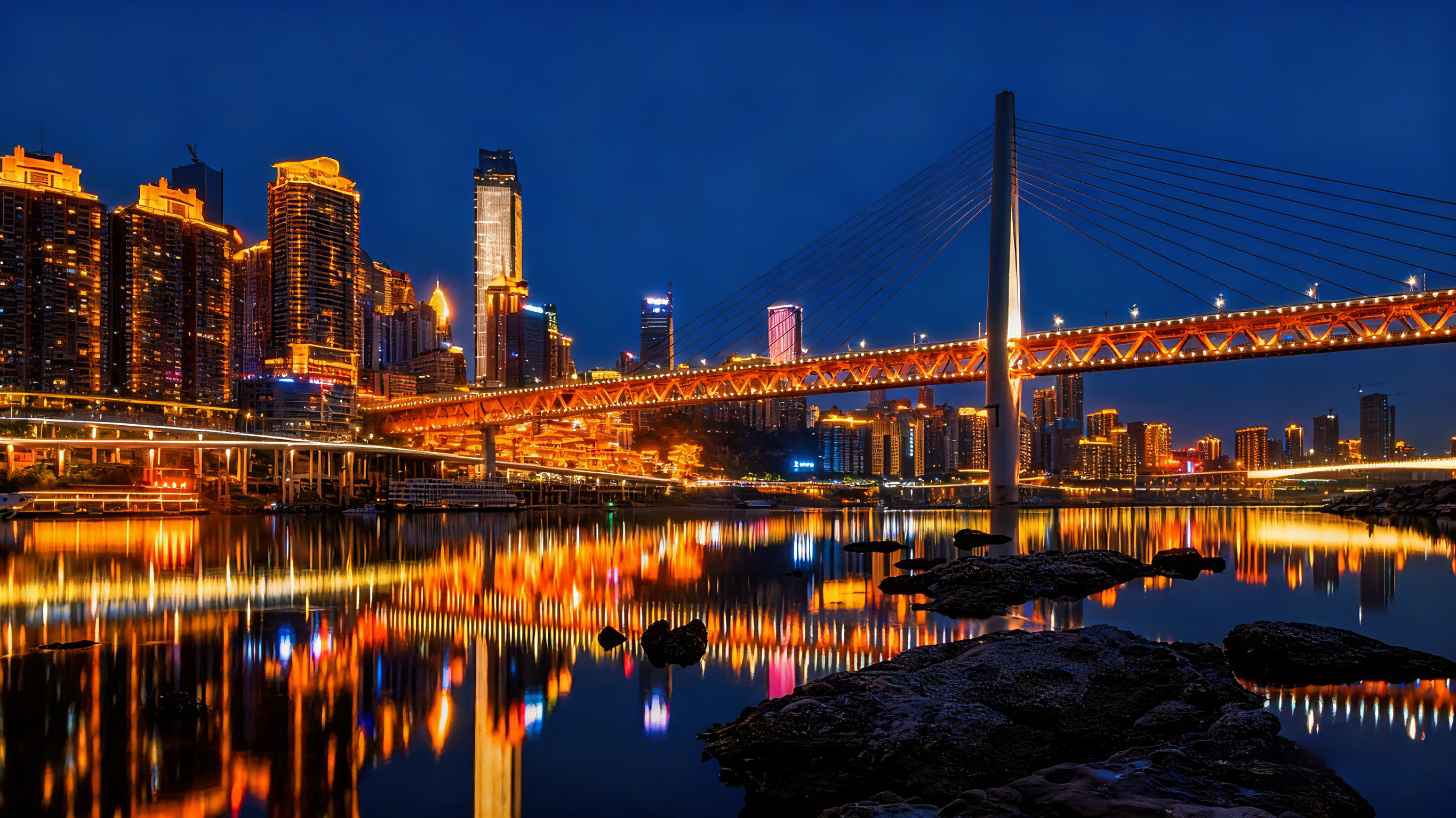 把重慶夜揣懷裡:是江水柔、建築硬、燈火織的故鄉 把重慶夜揣懷裡:是江水柔、建築硬、燈火織的故鄉