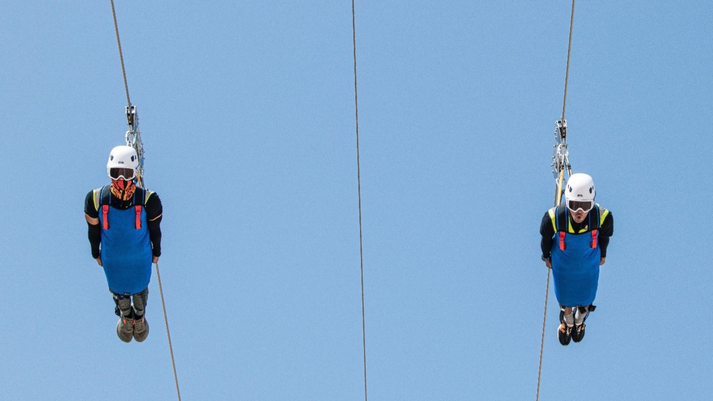 Soar like a superhero at record-breaking speeds on the world’s longest overwater zipline!