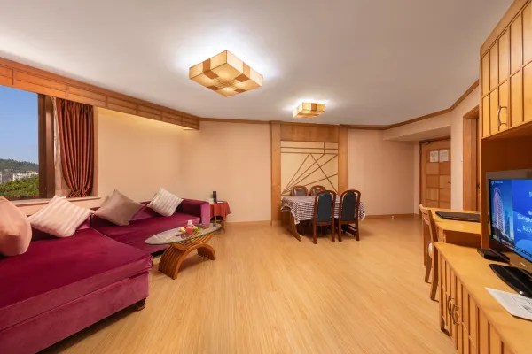 Hotel guest room living room display picture