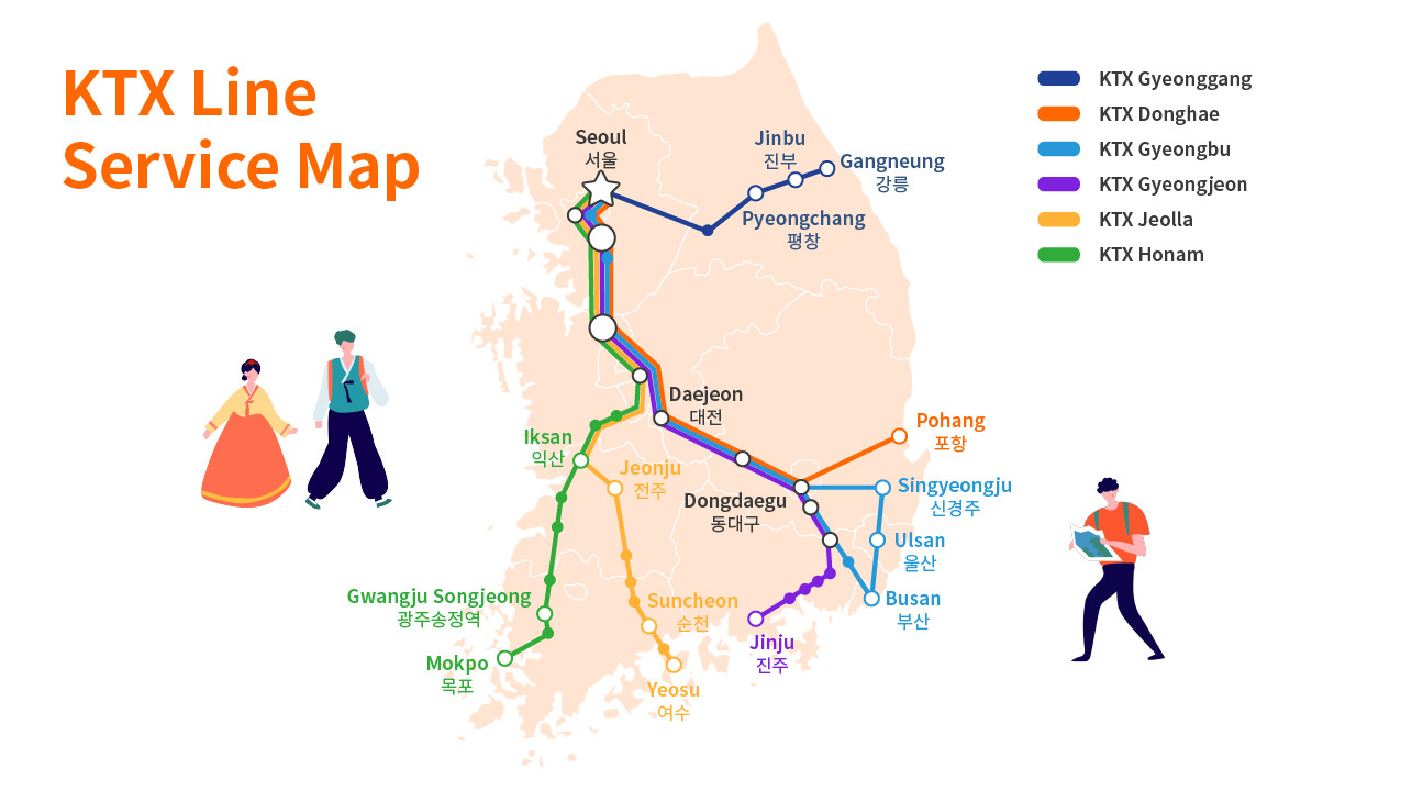 [sale] Instant Ticket Korea Rail Pass Kr Pass 2 3 4 5days Ticket Kd