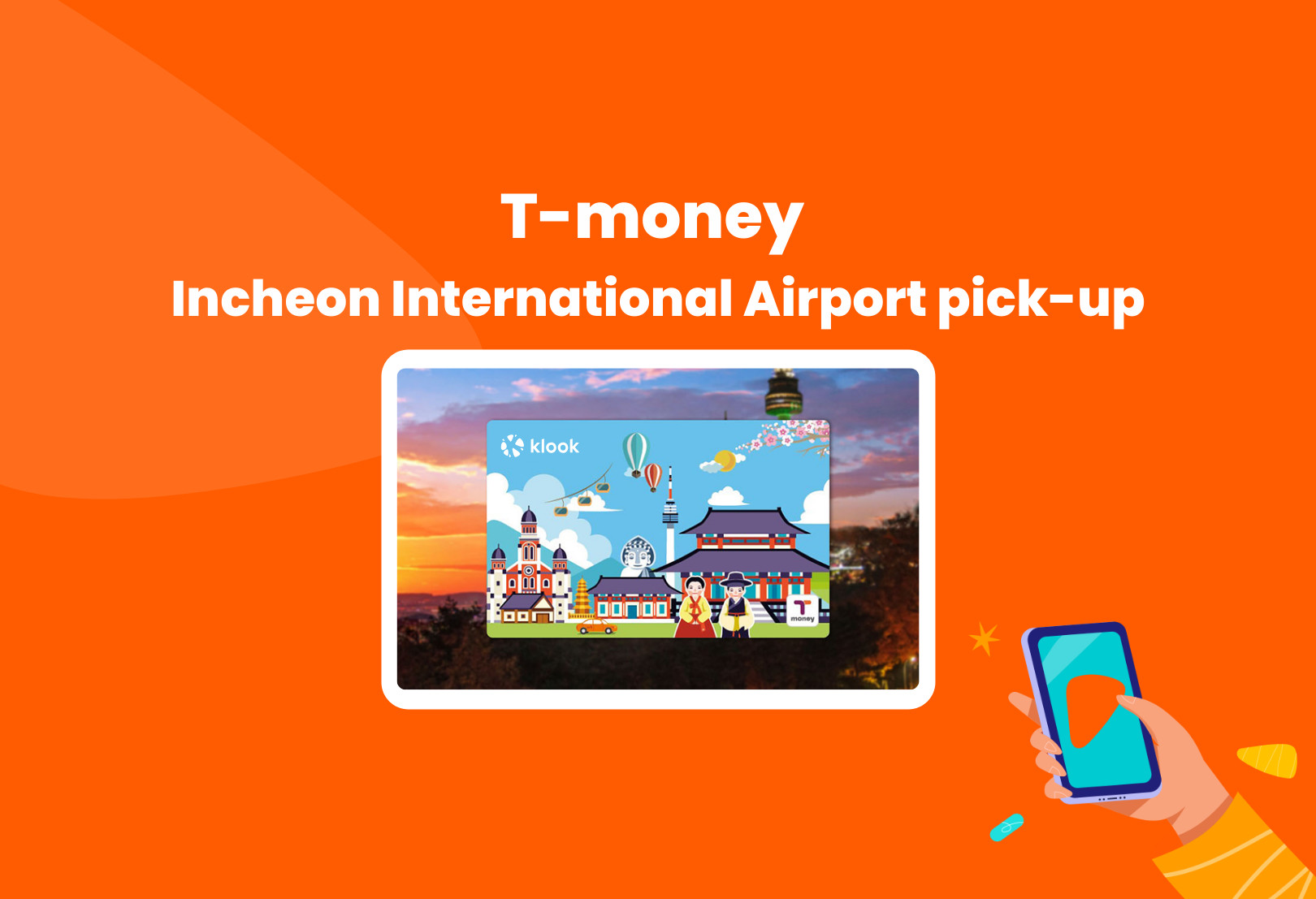 T-money card + Korea Unlimited Data SIM Card