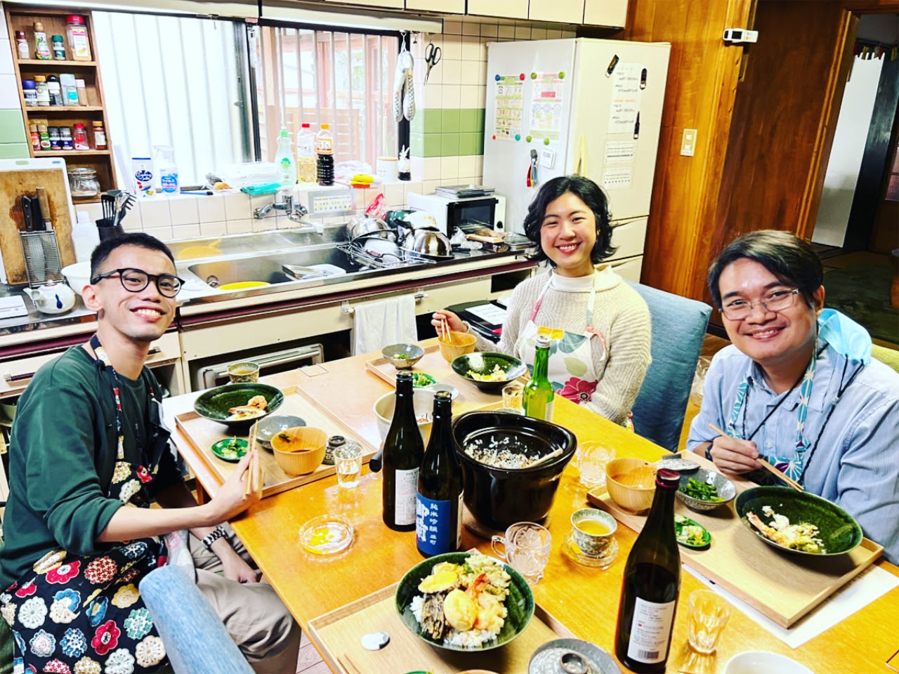 大阪料理課程（脆皮天婦羅蓋飯＆味噌湯）