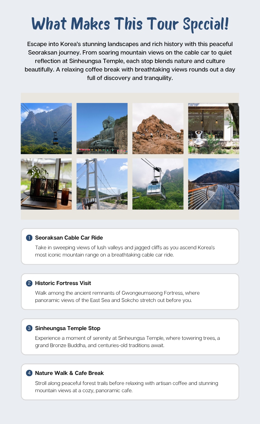 Gangwon Sokcho 3-Hour Taxi Tour