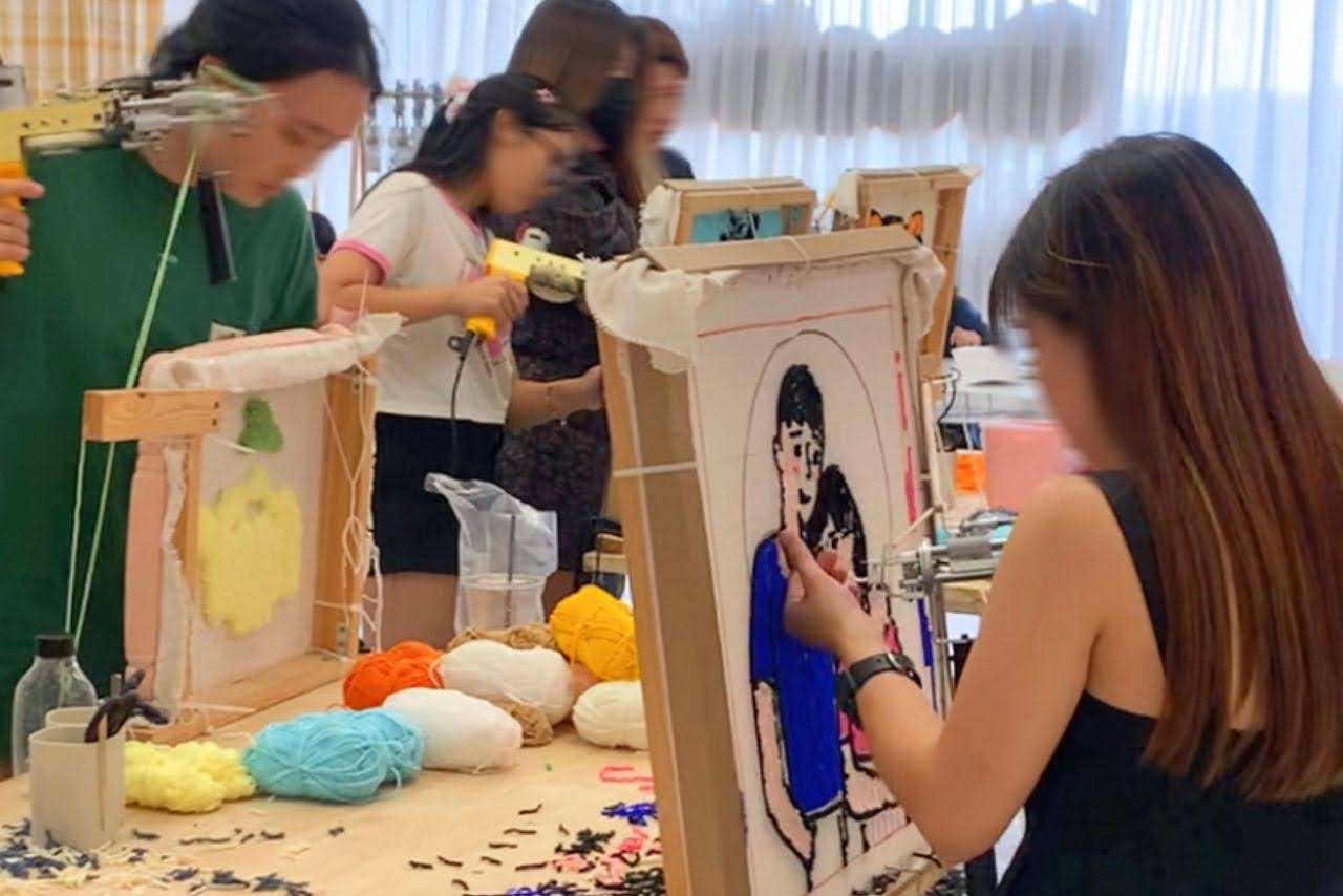 Tufting and PomPom Ball Art Workshop by TuDuDIY Studio