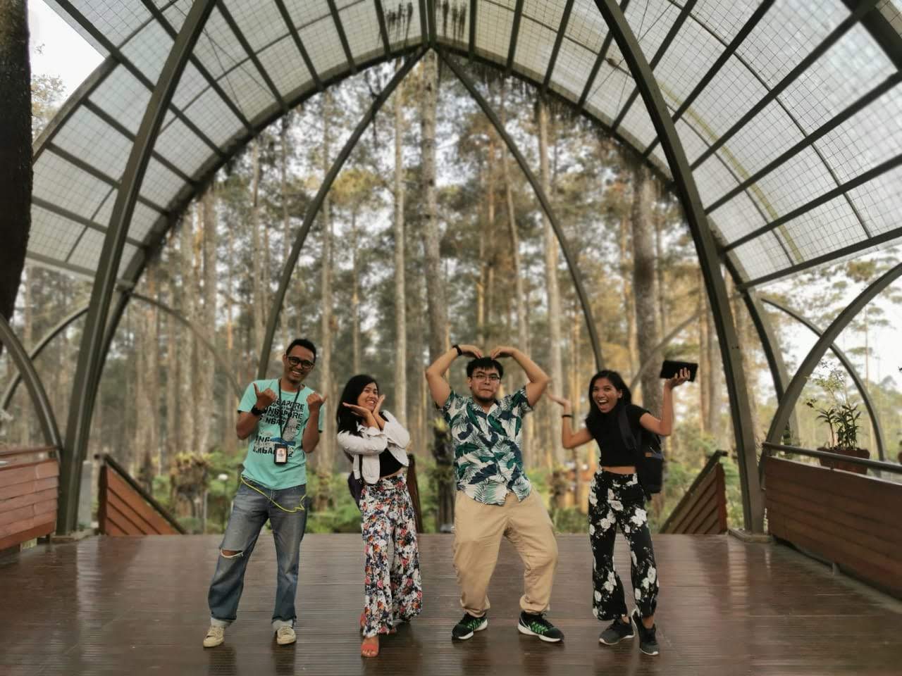 orchid forest with family