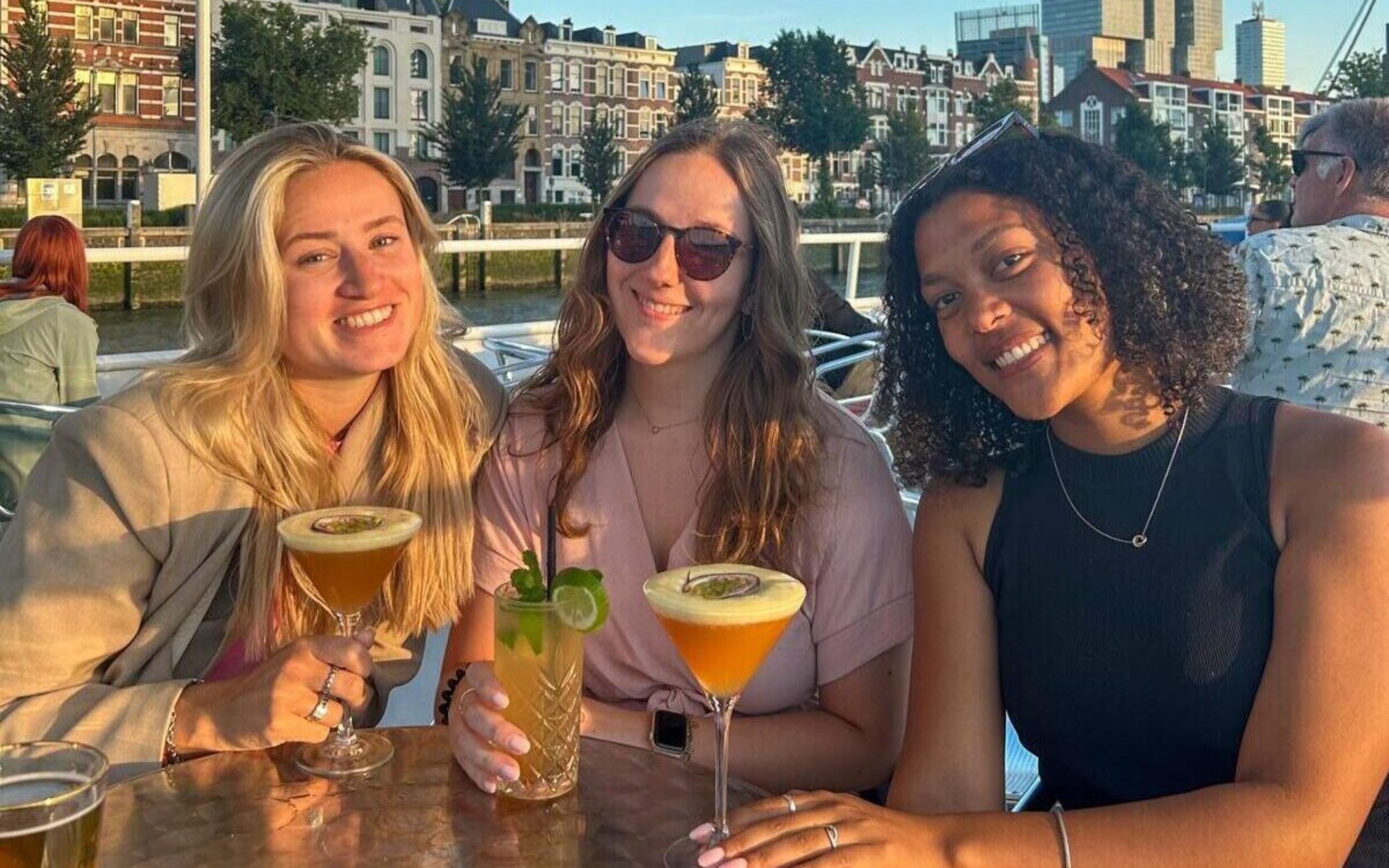 Summer cocktail cruise in Rotterdam