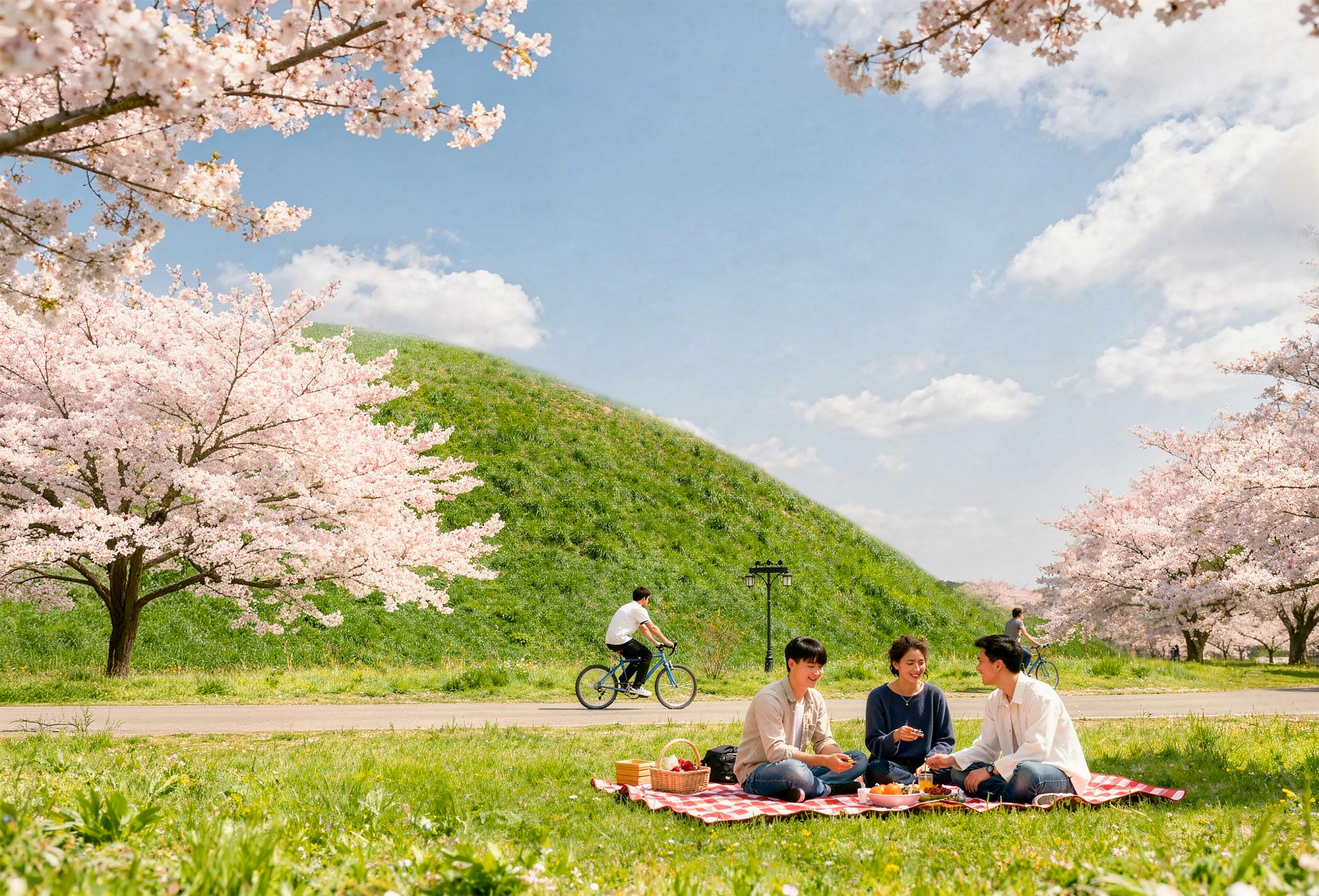 Daereungwon is a collection of ancient royal tombs from the Silla era.