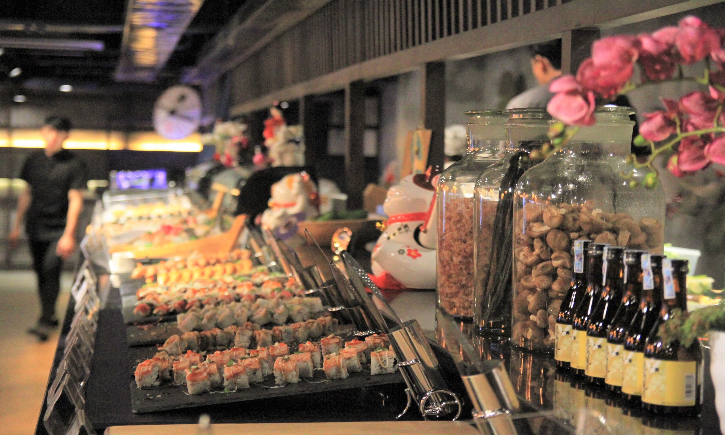 正宗的日式料理是巴拿山小東京的亮點。 正宗的日式料理是巴拿山小東京的亮點。