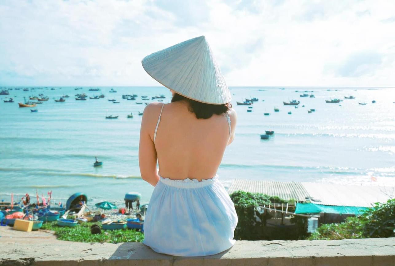 Girl at fishing village