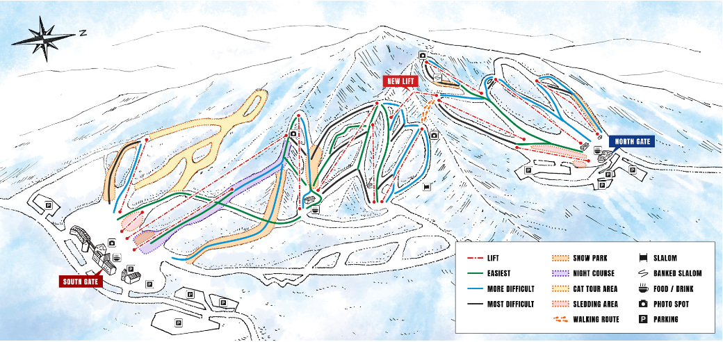 福島星野度假村 NEKOMA Mountain 滑雪場1日票