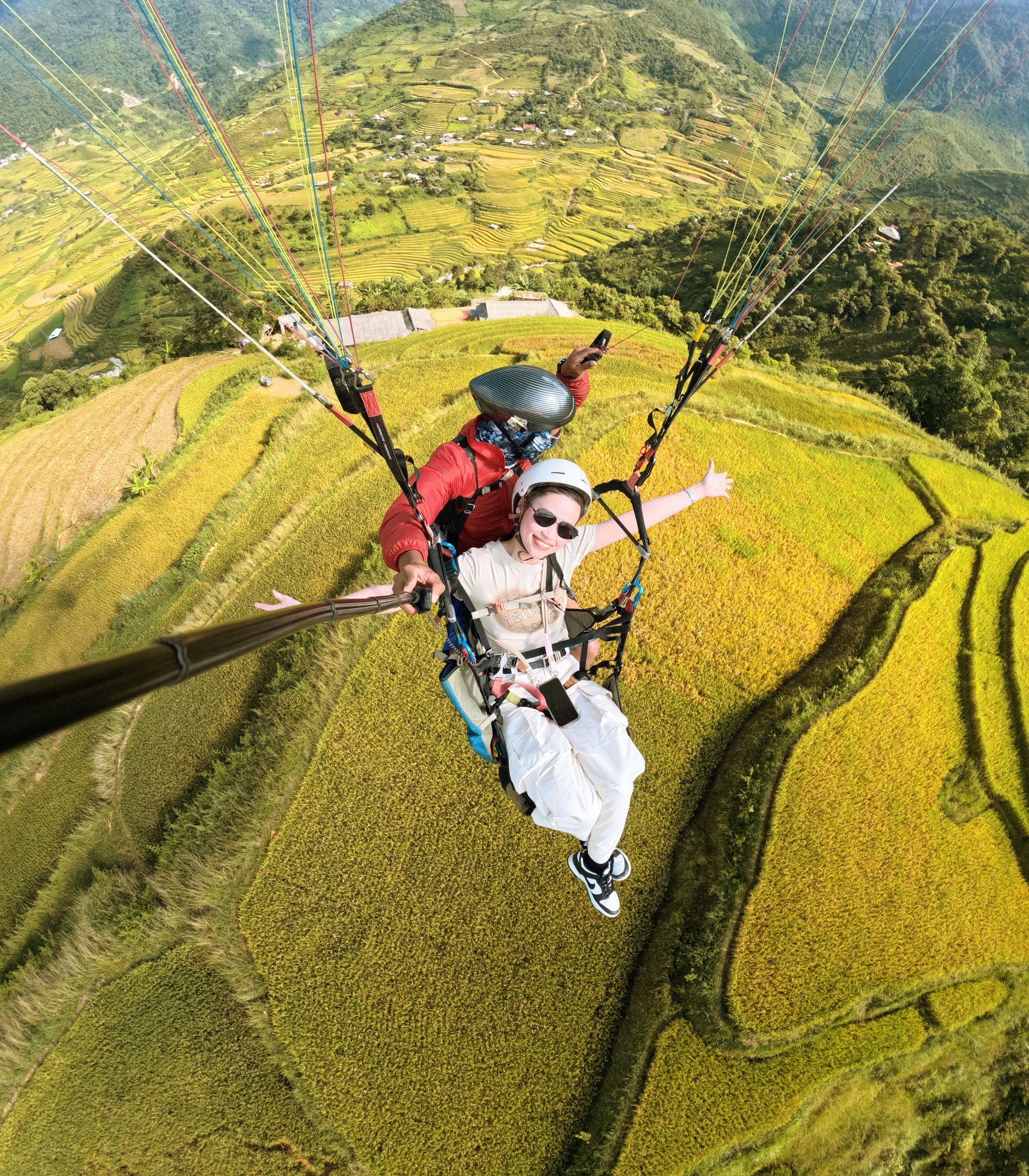 Парапланеризм в Му Канг Чай - Полёт над живописными местами