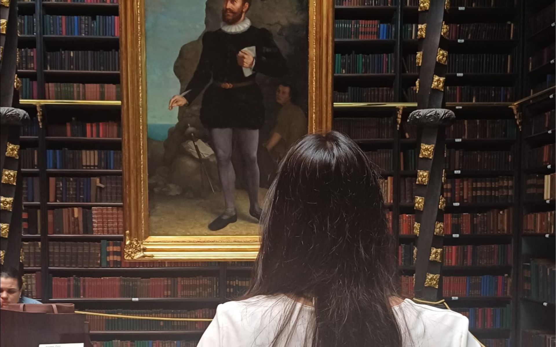 在宏偉的皇家葡萄牙雷丁室內，欣賞歷史悠久的油畫展覽。