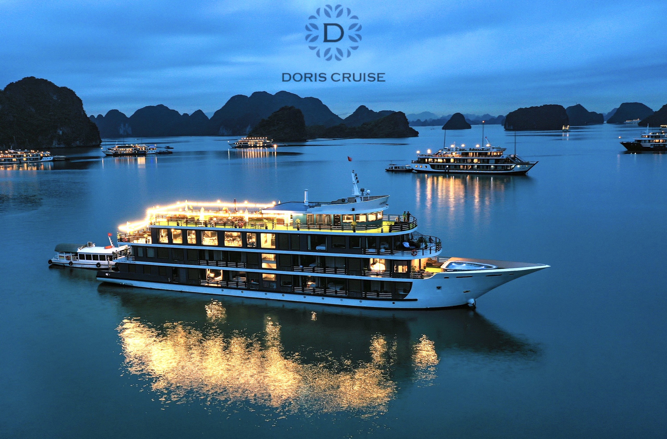 【新路線】2天1夜 下龍灣 & 蘭哈灣豪華遊船之旅（Luxurious Doris Cruise提供）