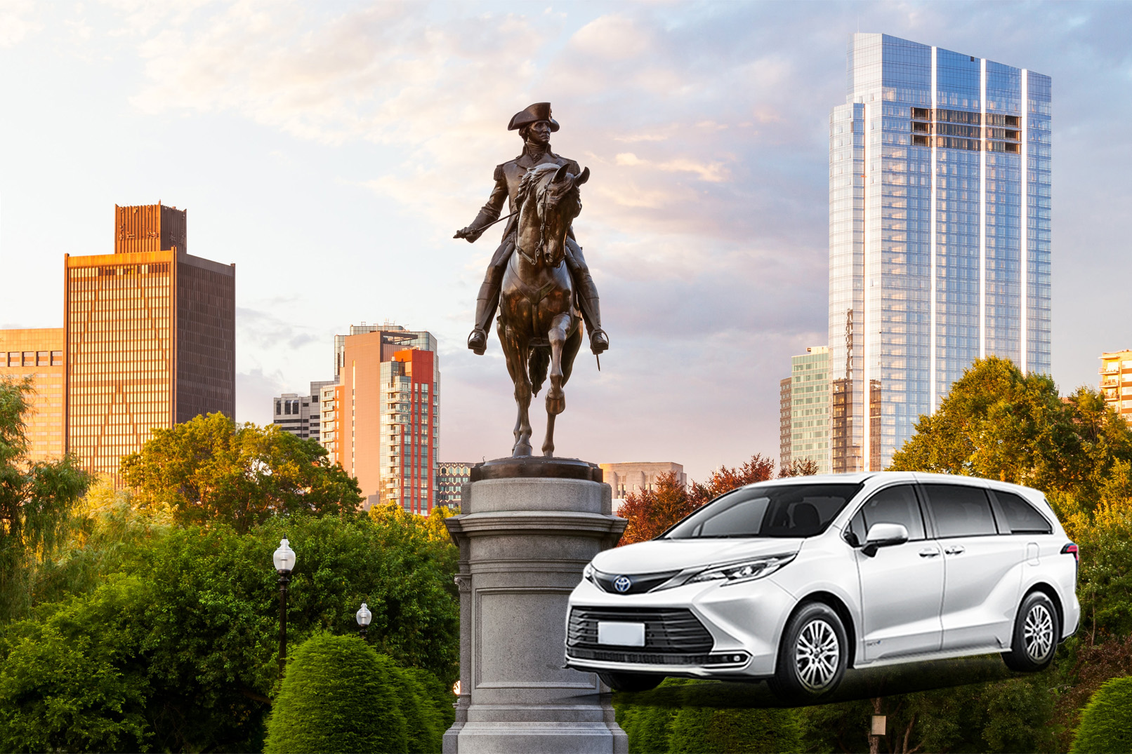 Boston Round Trip | Boston Downtown Harvard University MIT Quincy Market Boston Park Trinity Church John Hancock Building Classic One-Day Private Customized Charter Tour
