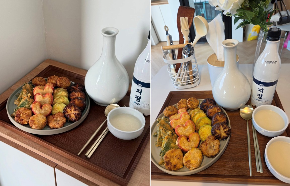 ▶ Enjoy Korean cuisine with the traditional Korean rice wine 'Makgeolli'! The first glass is provided for free, and additional glass can be purchased.