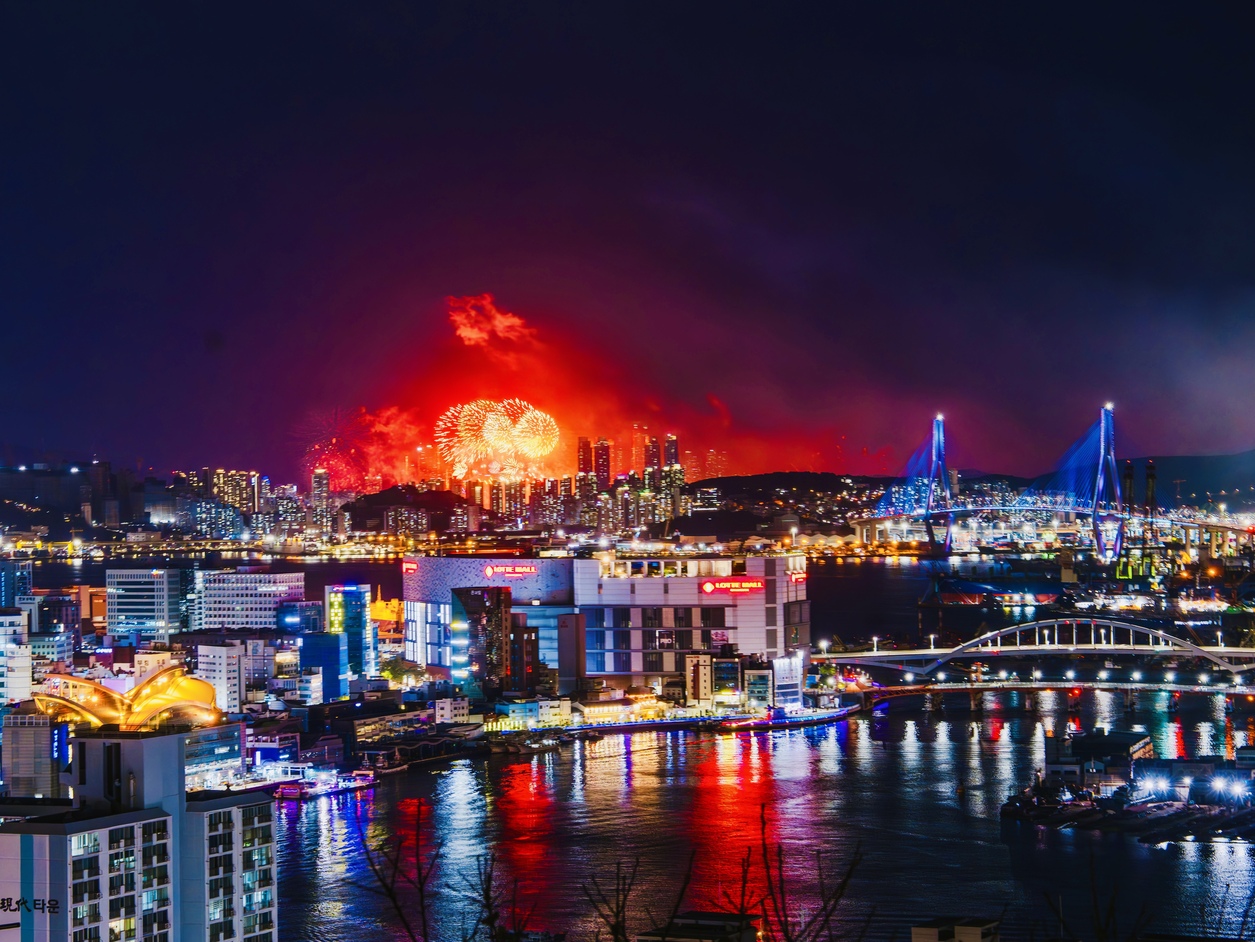 釜山夜遊包含快照