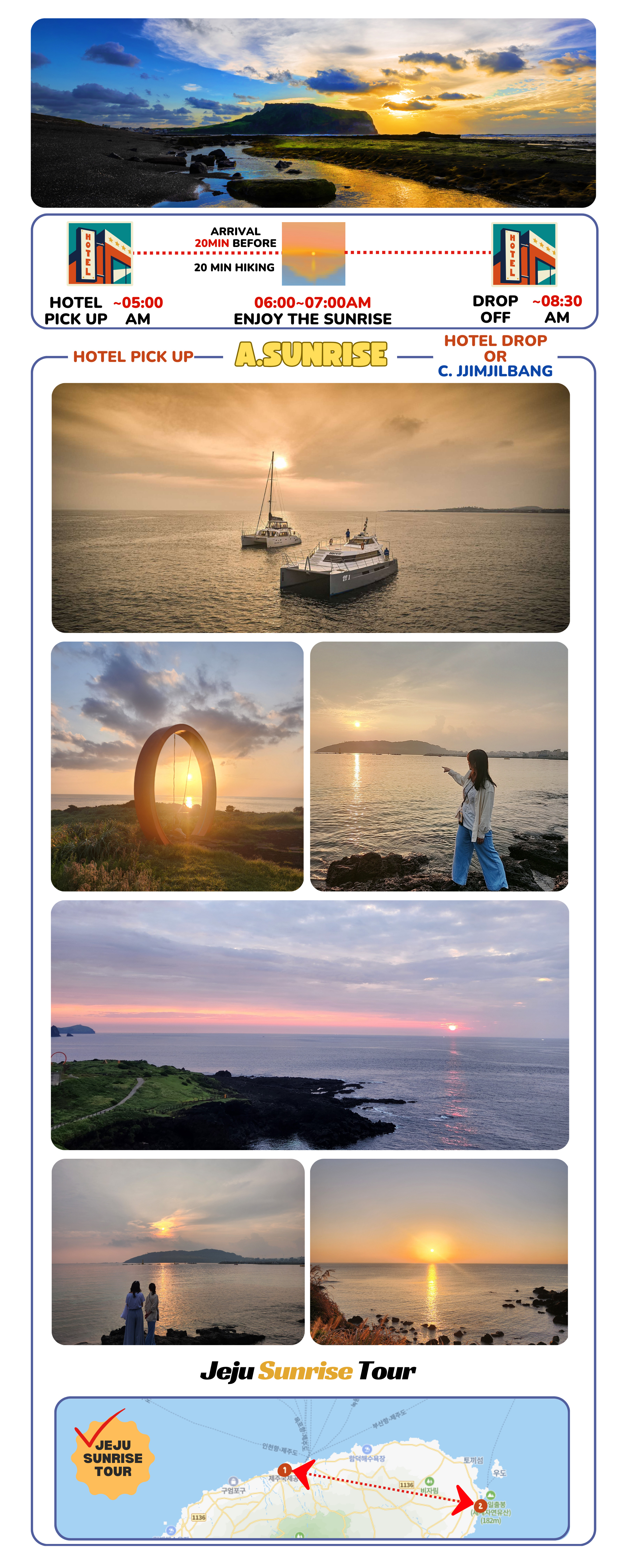 Jeju island SUNRISE,SUNSET half day Tour