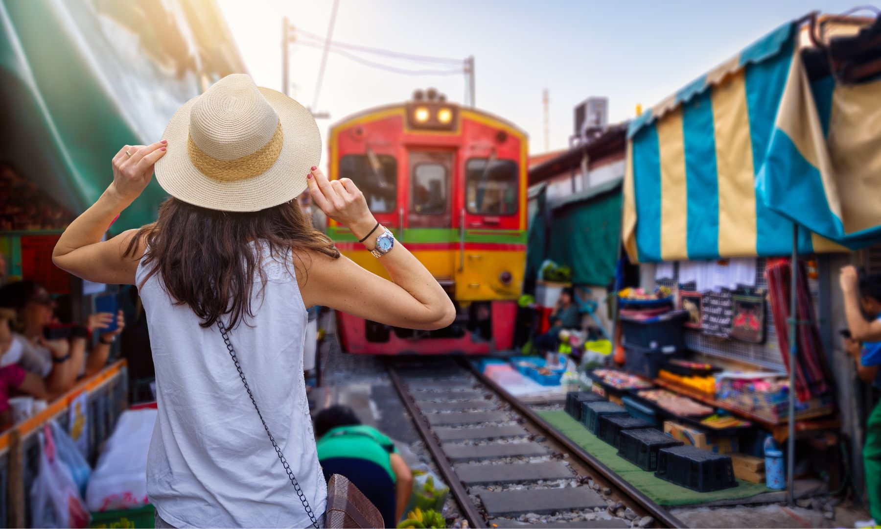 Maeklong Railway Market + Wat Paknam + Ayutthaya World Heritage Site Tour by Panda Bus (MPLEB)