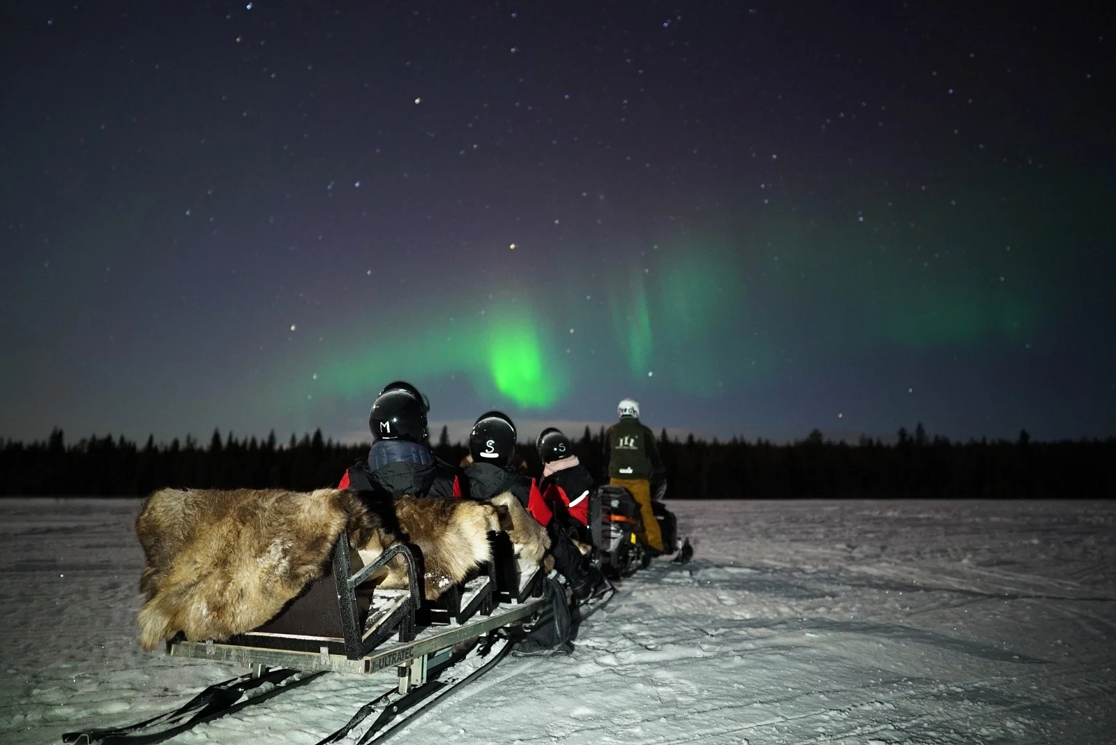 Northern Lights with Sleigh Ride Experience in Lapland