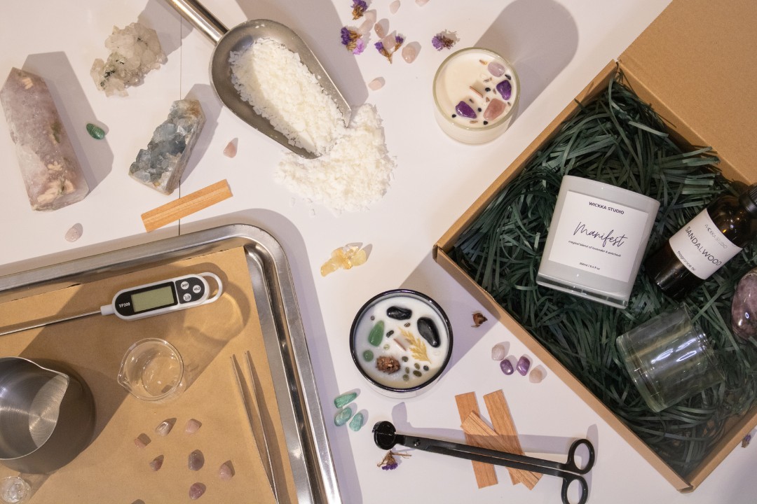 Crystal Candle Making Workshop by WICKKA STUDIO