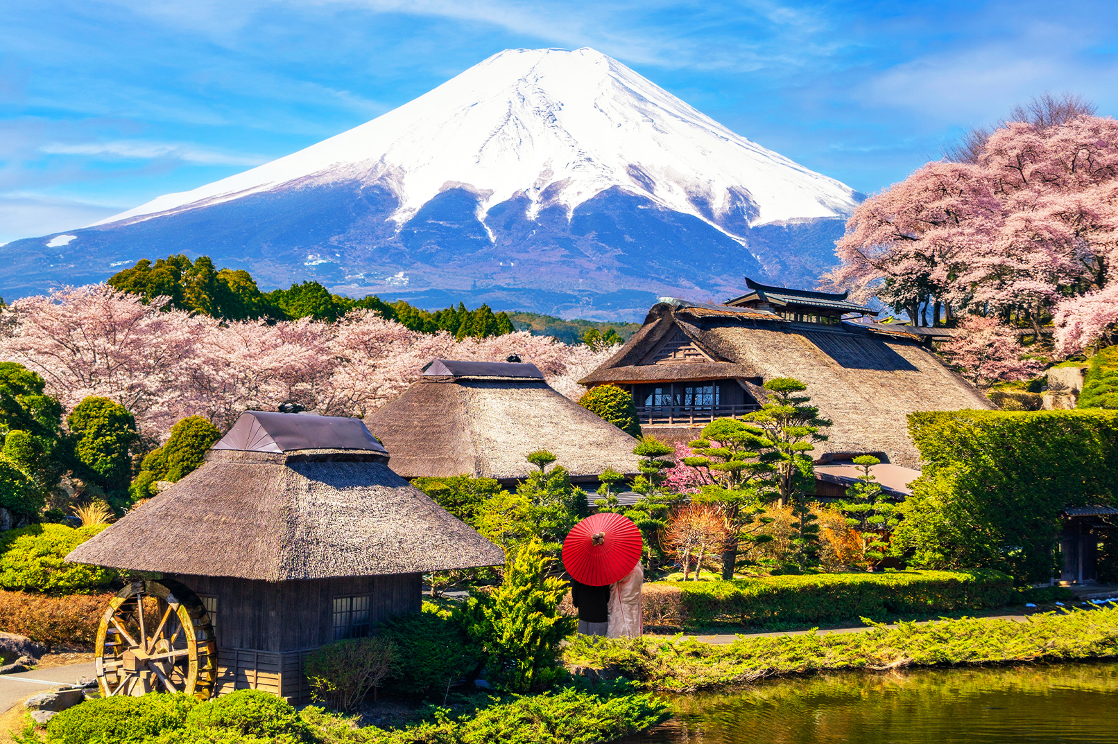 富士山一日遊 網紅打卡景點 | 新倉山淺間公園、西湖療愈之里根場、忍野八海、河口湖大石公園 | 隨機贈送好運信物 （東京出發）