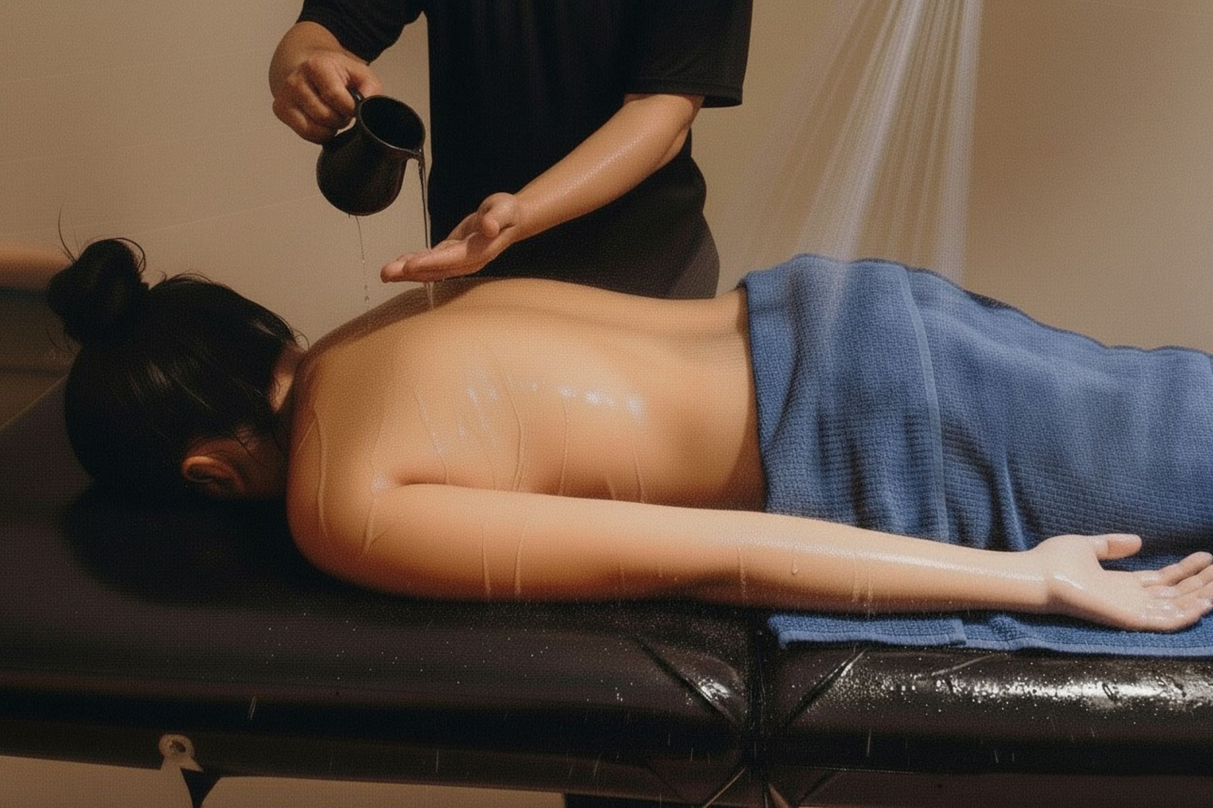 Unwind completely as soothing wave-like strokes melt tension and restore natural body balance