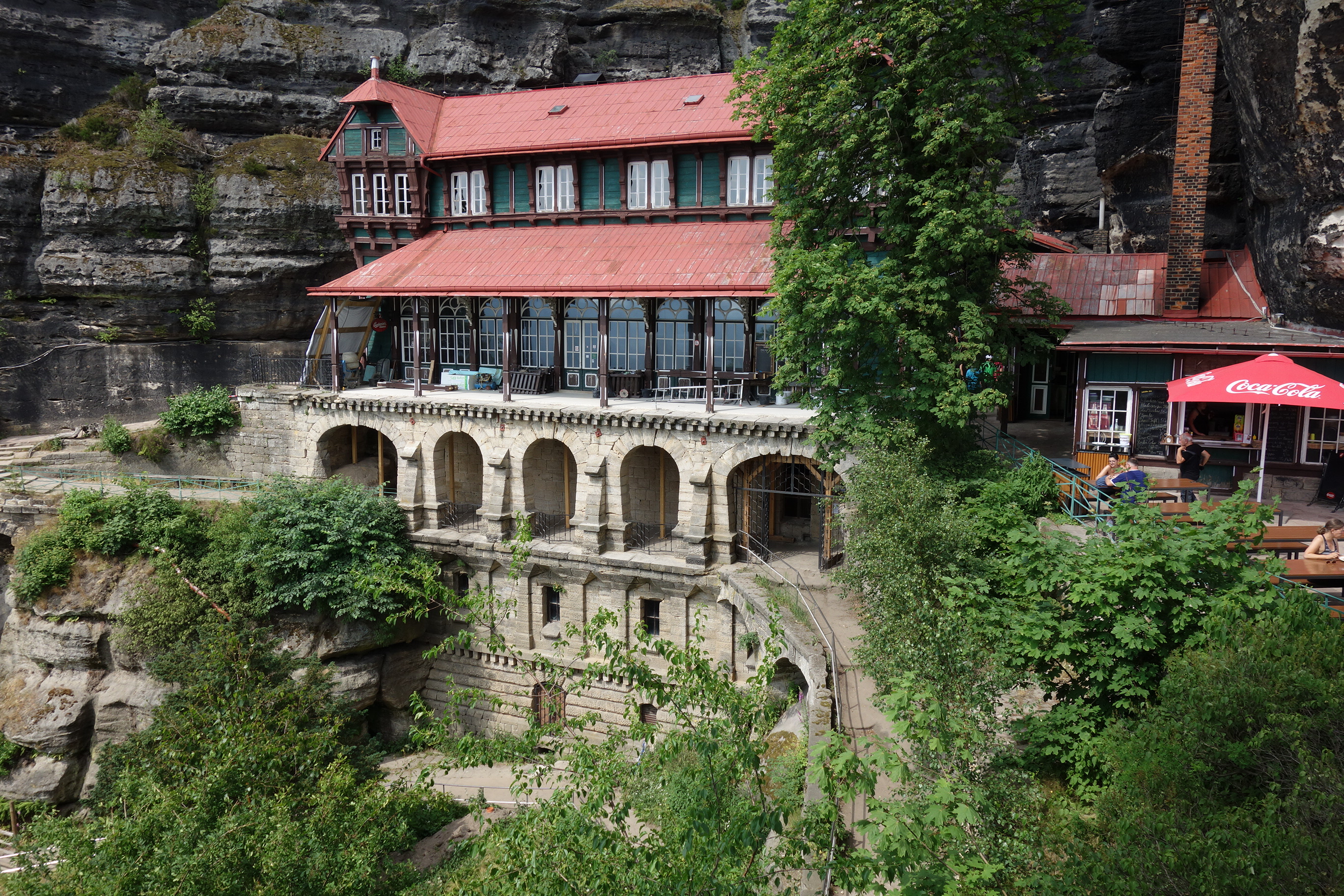 The Falcon's Nest restaurant next to Pravcicka Gate