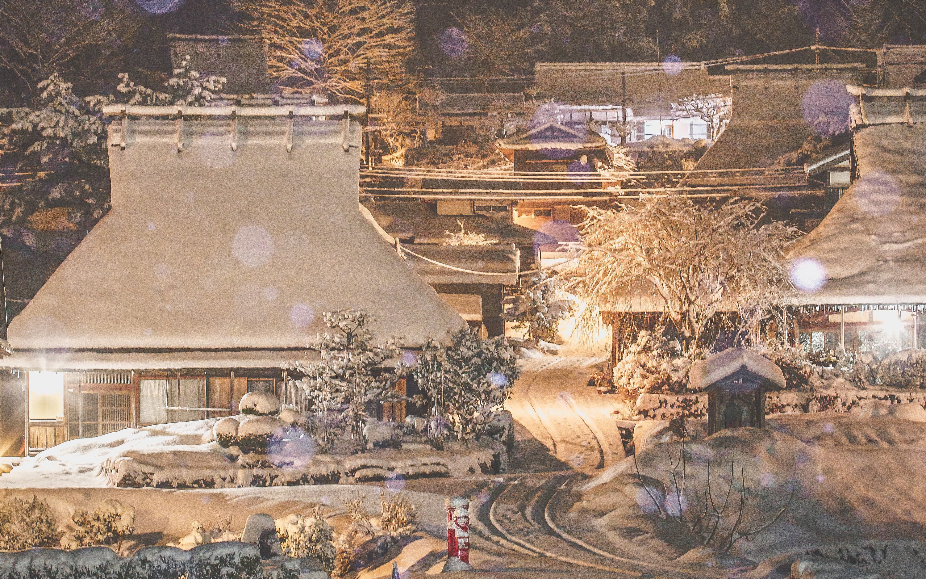 Miyama Winter Lantern Festival & Kinkakuji Tour from Osaka or Kyoto