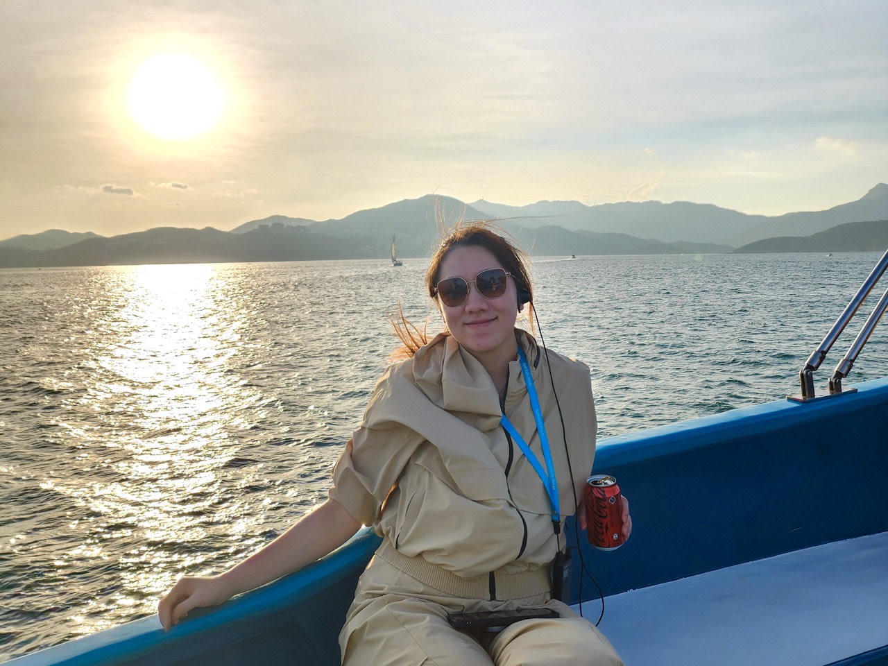 Sunset Golden Hour, Sharp Island, Hong Kong UNESCO Global Geopark (Yacht Cruise through Four Sea Arches Volcano in Hong Kong)