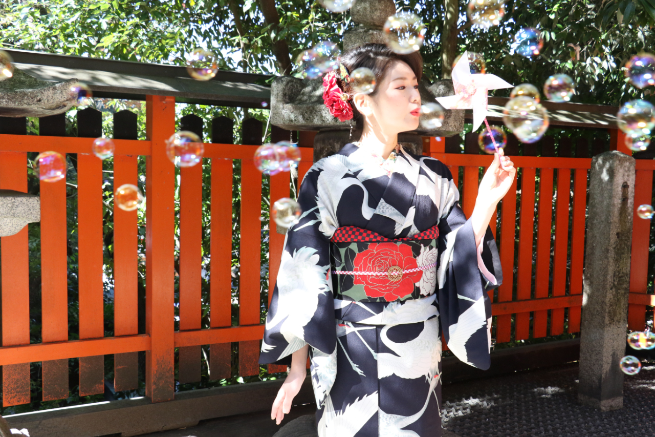 Kimono Rental (Provided by Kyoto Kimono Rental Wargo, Kyoto Branch)