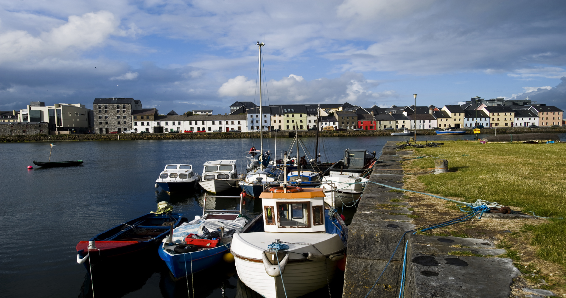 boats in the dock at Galway 