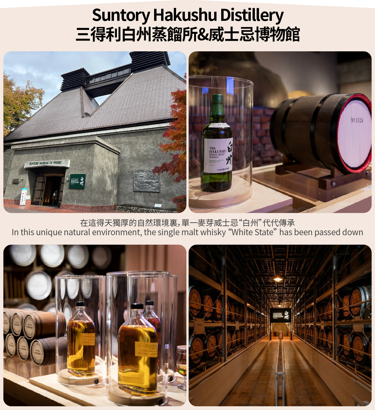 【醇境富士】新倉山淺間公園&河口湖大石公園&三得利白州蒸餾所&威士忌博物館品酒一日遊（東京出發）