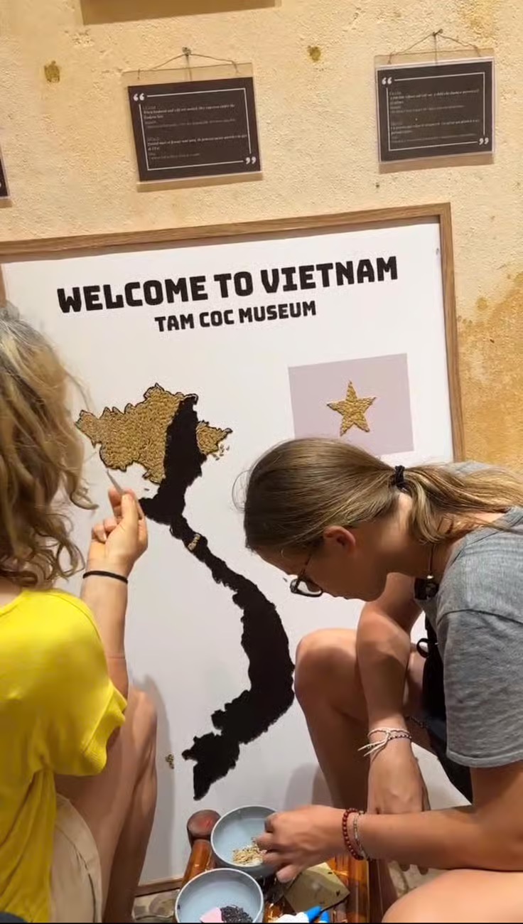 Rice Mosaic Workshop at Tam Coc Museum, Ninh Binh