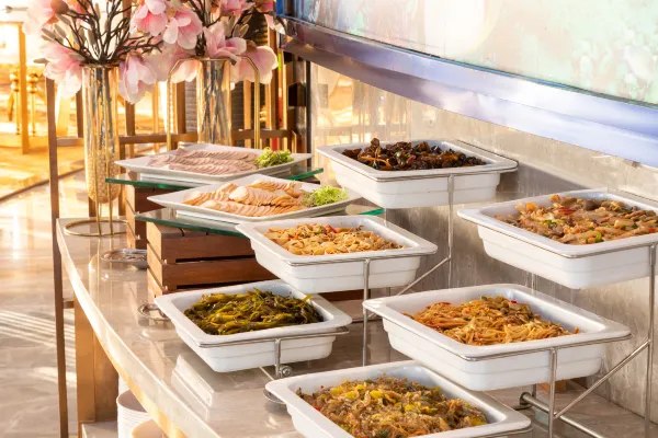 Hotel restaurant menu display