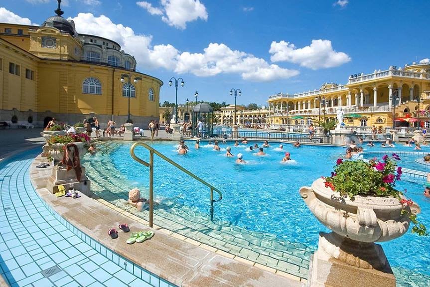 Szechenyi Full Day Spa with Optional Palinka Tour in Budapest