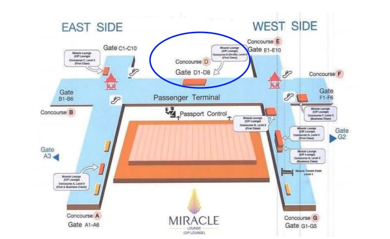 Suvarnabhumi airport lounge, miracle lounge, transit, ciq, relax, waiting at airport