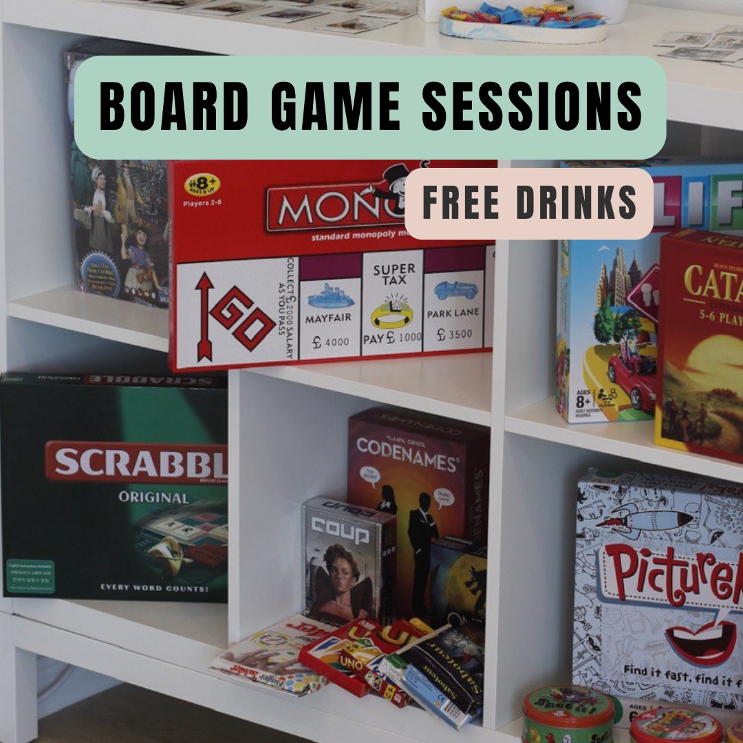 Board Games咖啡廳 & 免費飲品（Hey Decoupage提供）