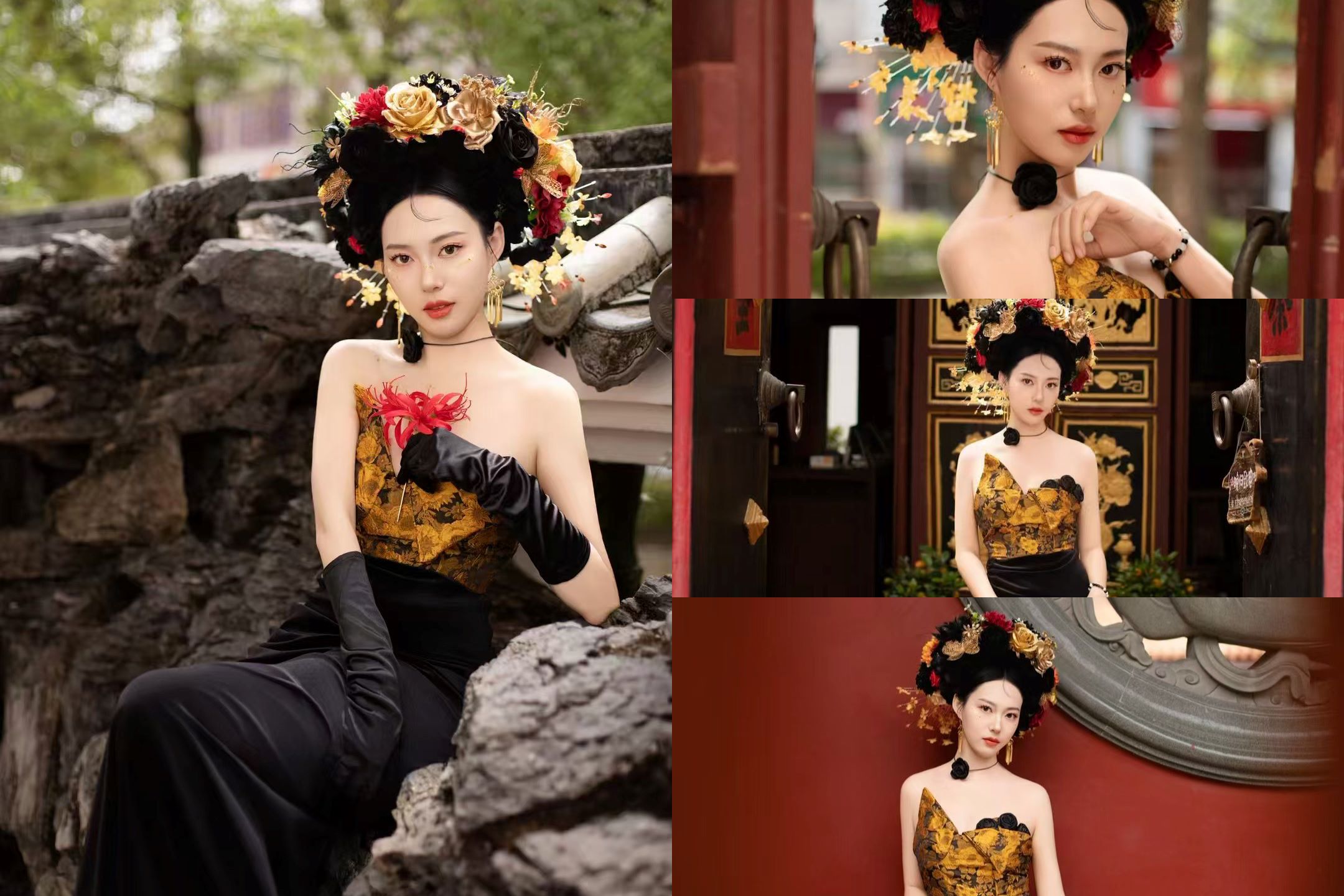 從近景的簪花特寫，到遠景的古風場景融合，每一張照片都有故事感，發朋友圈能輕鬆收穫滿屏點贊