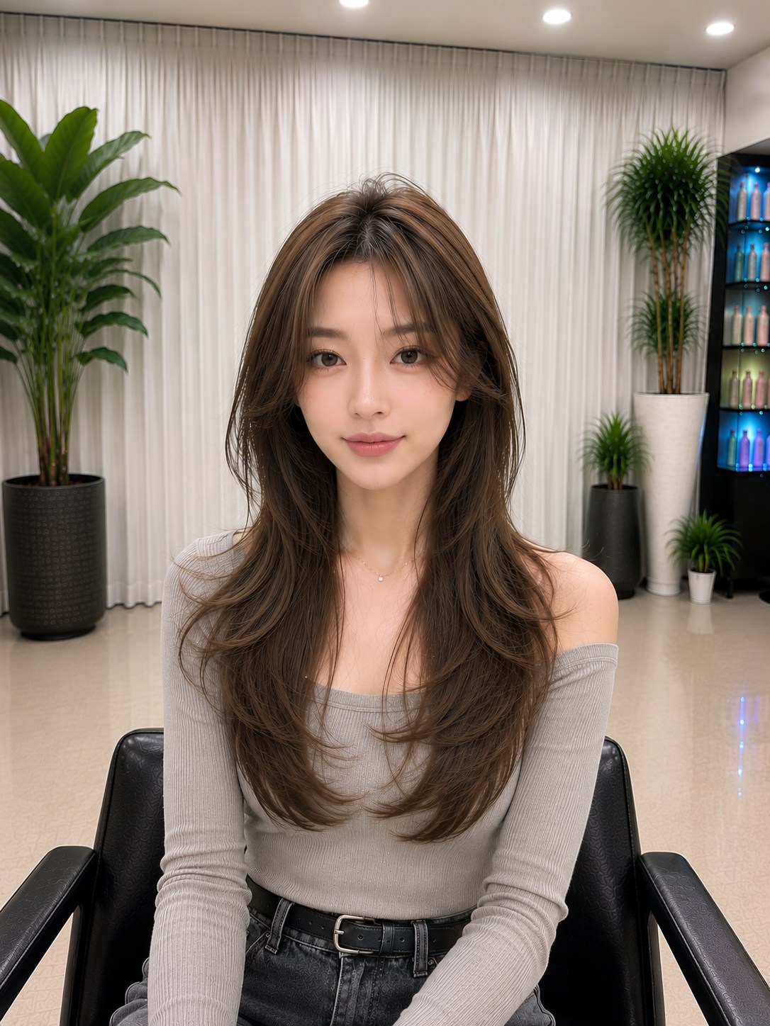 選擇我們的灰棕色染髮和分層C卷,打造經典韓式造型。濃郁的灰棕色調搭配柔和的分層和優雅的C卷,營造出自然的動感、美麗的層次感和精緻的造型,輕鬆展現您的時尚品味。 選擇我們的灰棕色染髮和分層C卷,打造經典韓式造型。濃郁的灰棕色調搭配柔和的分層和優雅的C卷,營造出自然的動感、美麗的層次感和精緻的造型,輕鬆展現您的時尚品味。