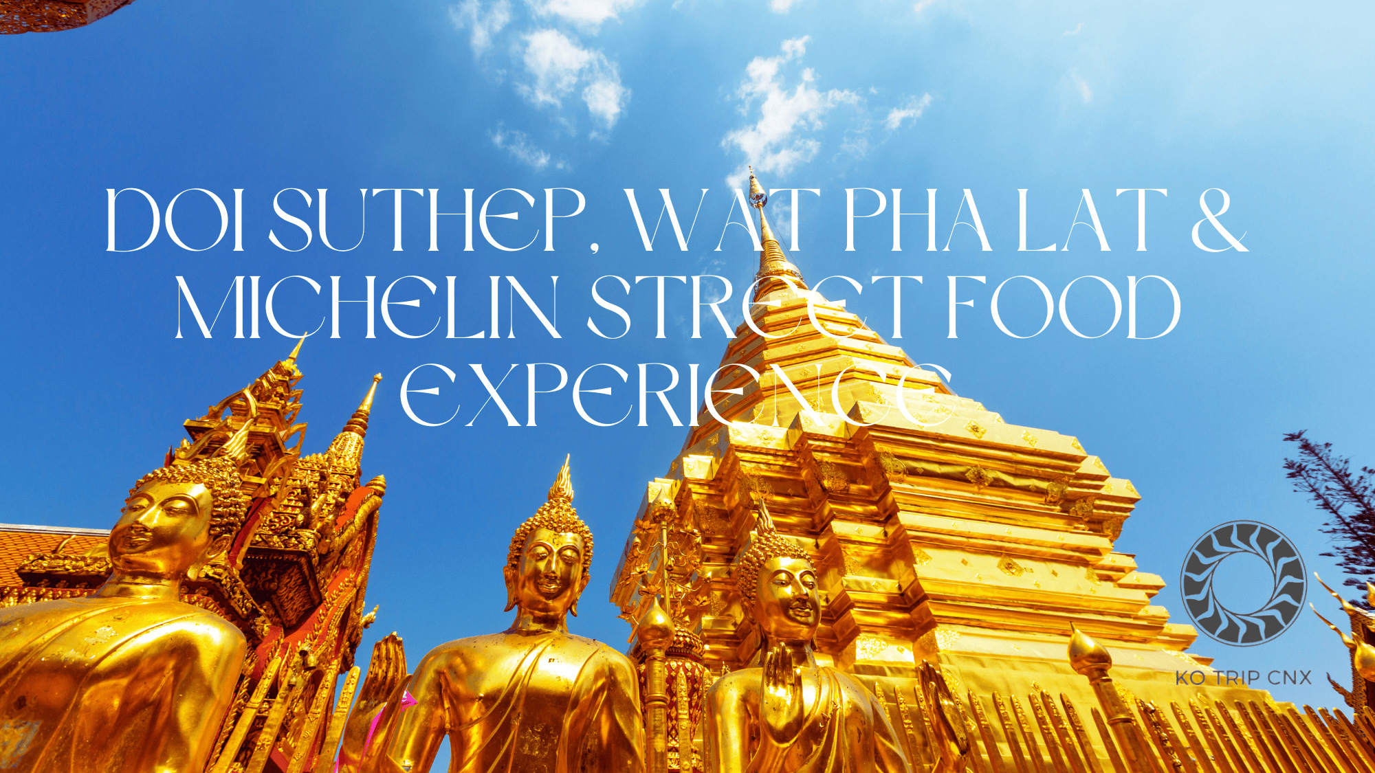 素貼山 (Doi Suthep)、帕 Lat 寺 (Wat Pha Lat) 和米其林街頭小吃之旅（Michelin Street Food Trip with Local）