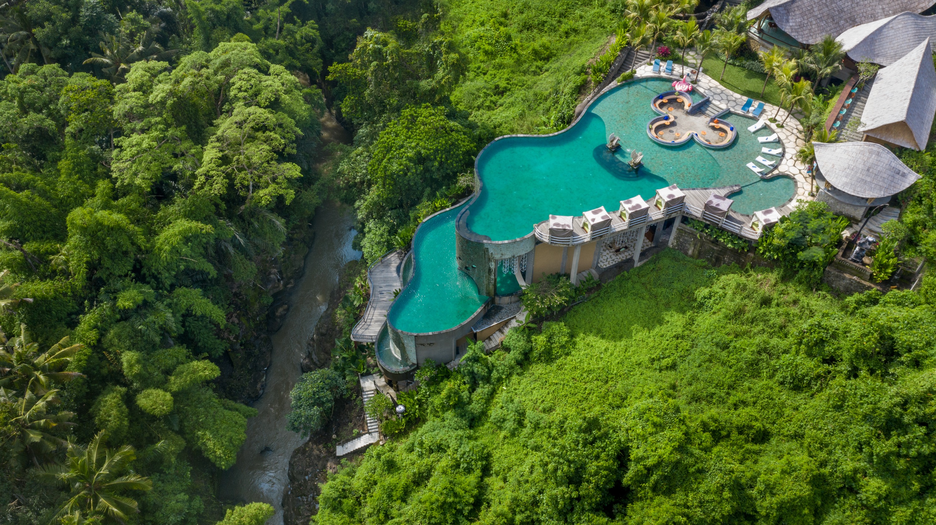 烏布峇里島特拉加辛哈熱帶河流俱樂部通行證 (Tlaga Singha Tropical River Club Pass in Ubud Bali)