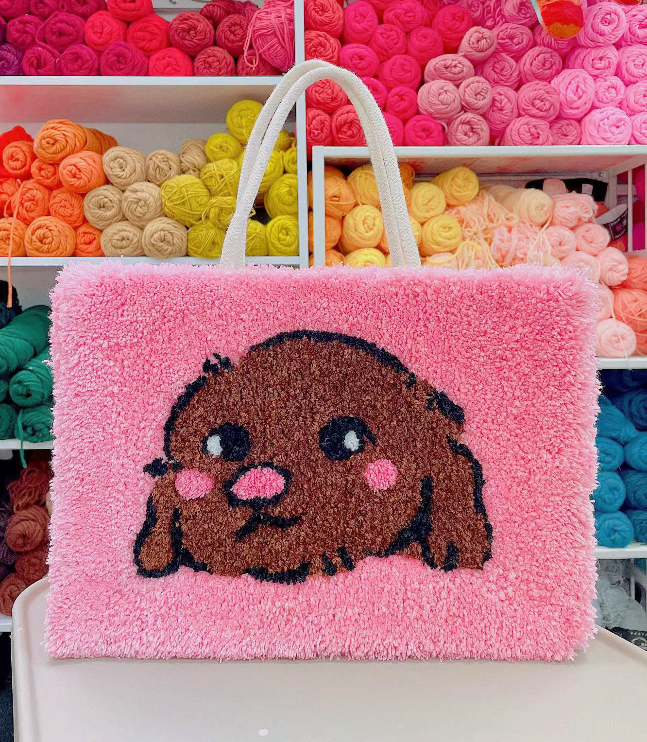 sample of mini rug
