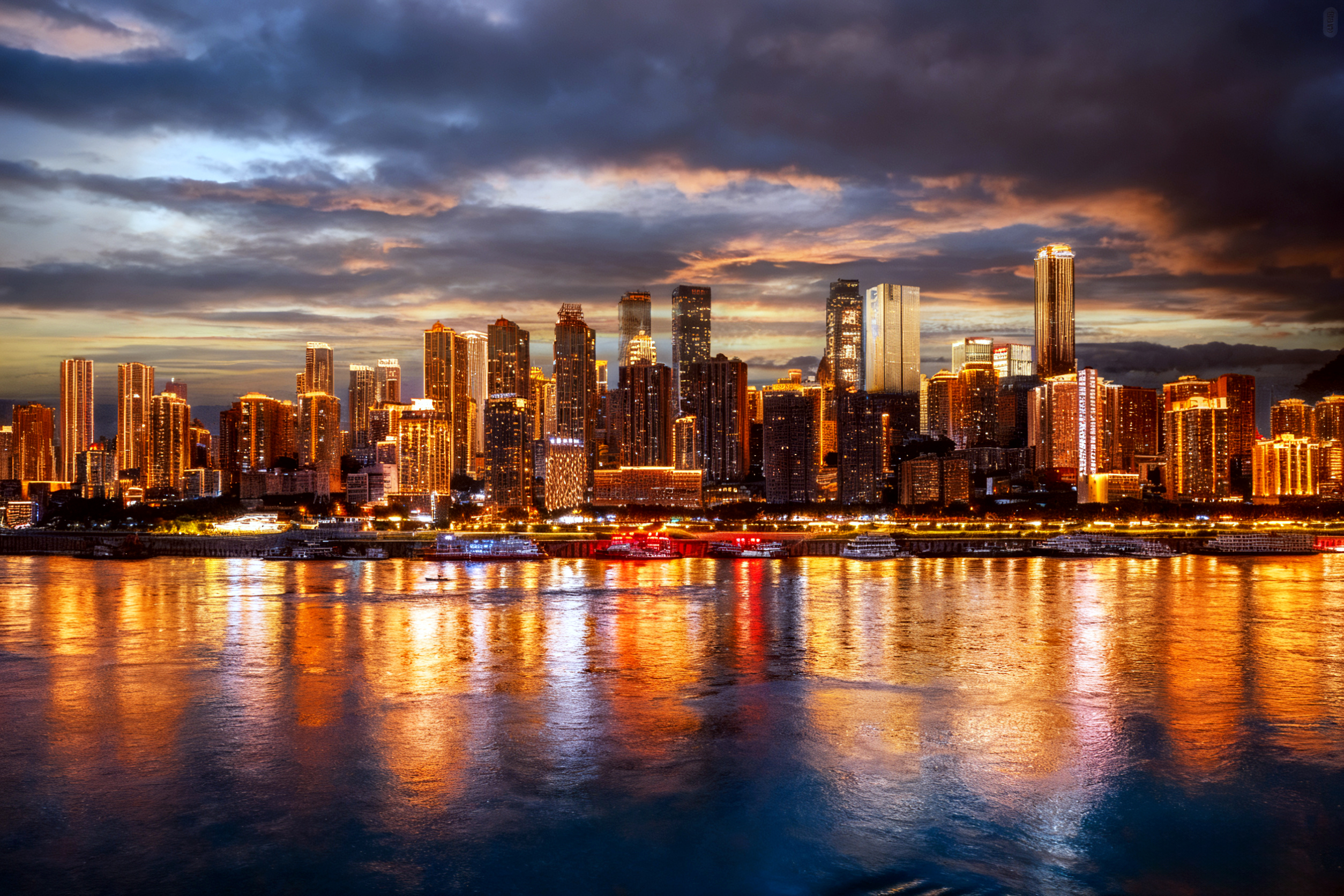 南濱路的燈光亮起，重慶的浪漫之旅也正式開啟而南濱路夜景最大的特色就是“霓虹與江水的浪漫碰撞”
