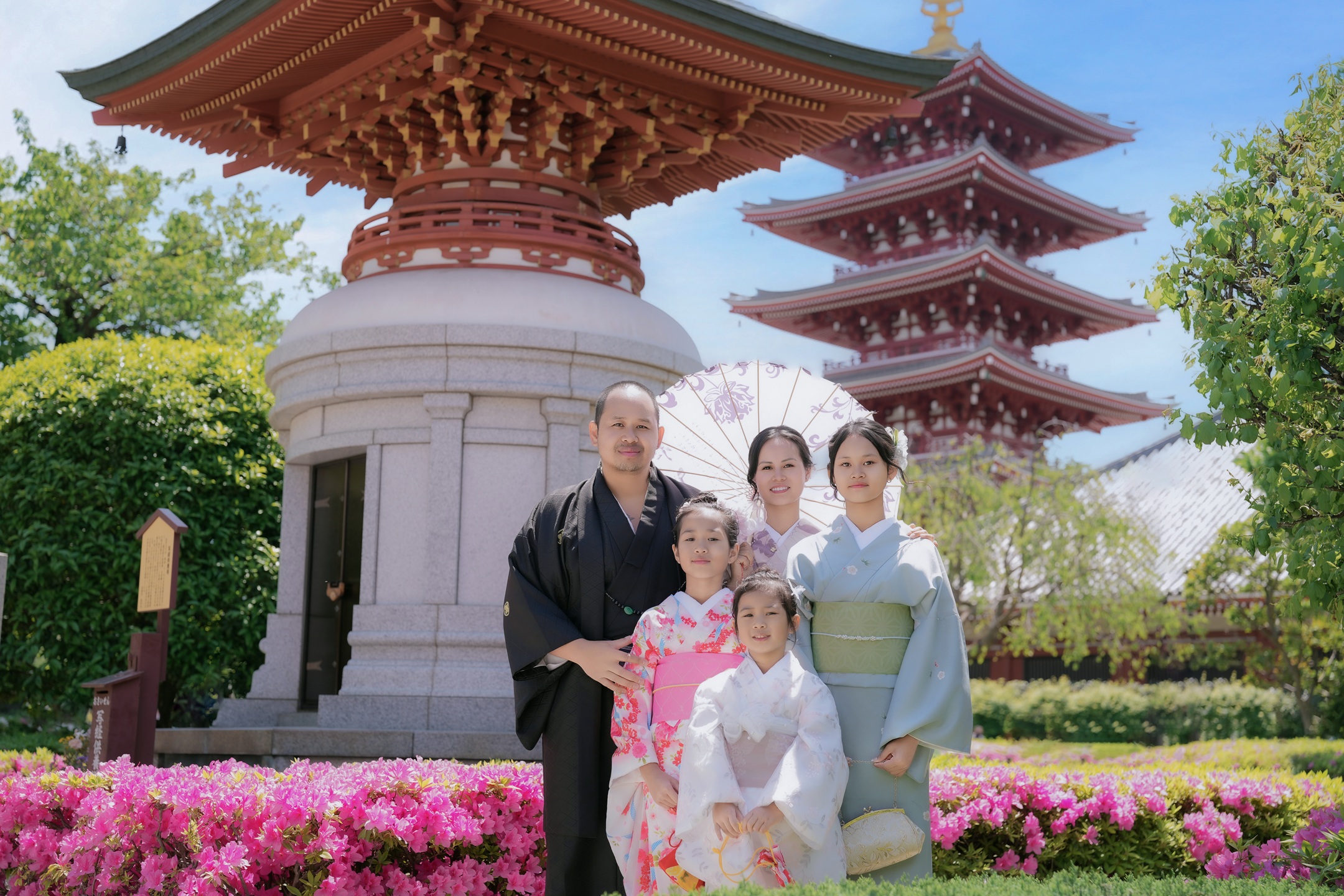 5人家庭和服紀念照 5人家庭和服紀念照